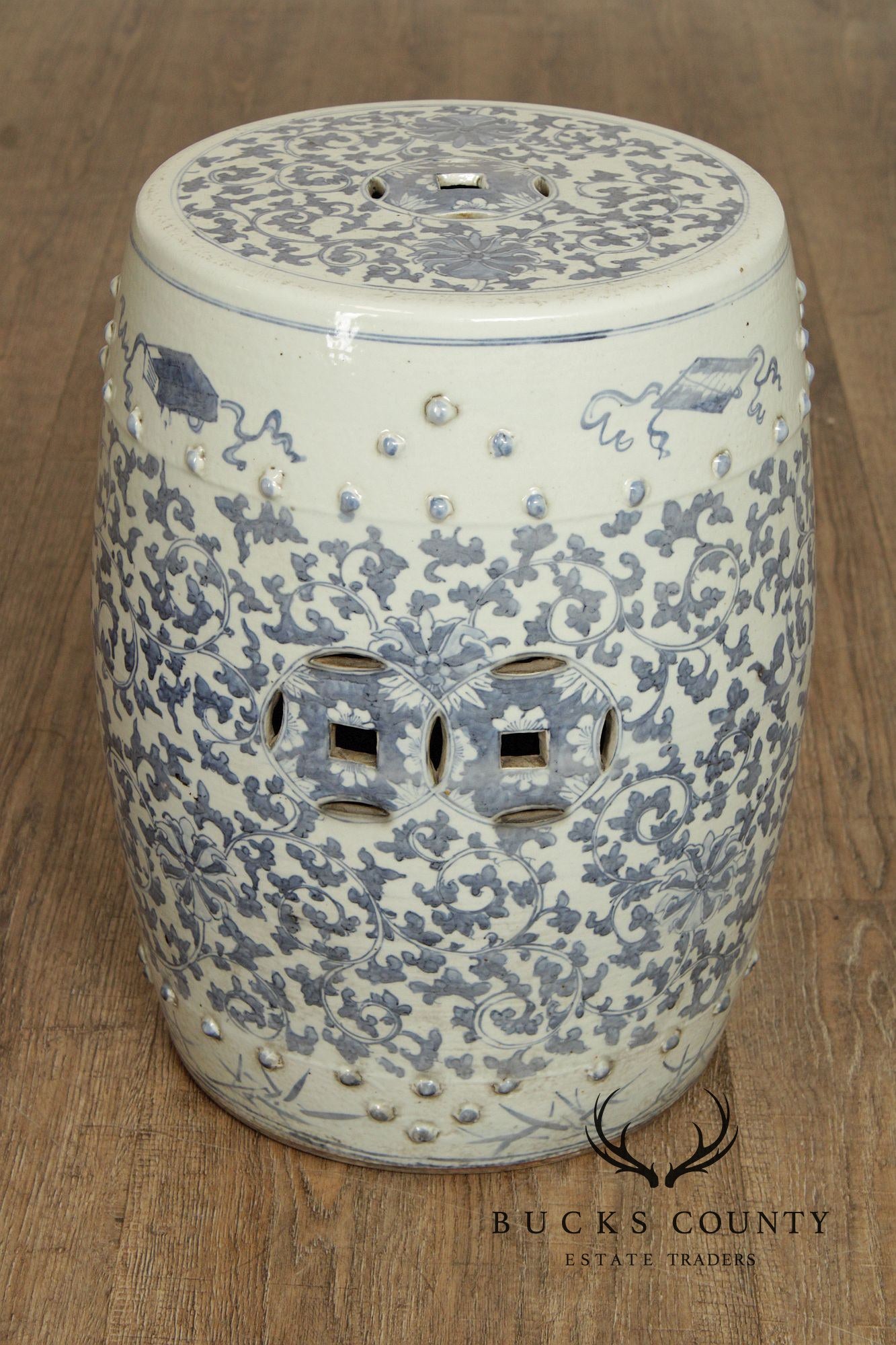 Chinese Blue and White Porcelain Garden Seat