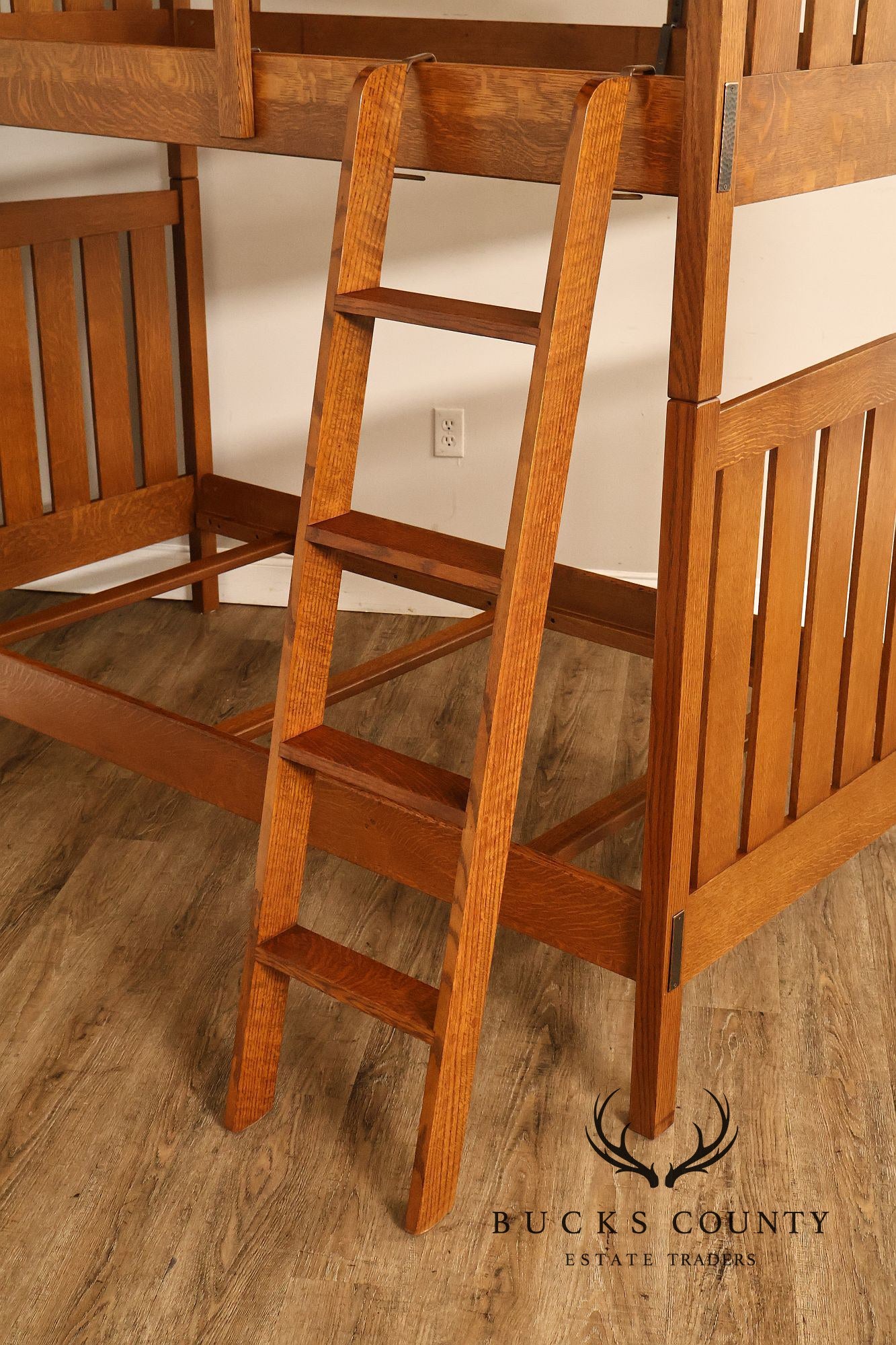 Stickley Mission Collection Oak Twin Over Twin Bunk Bed