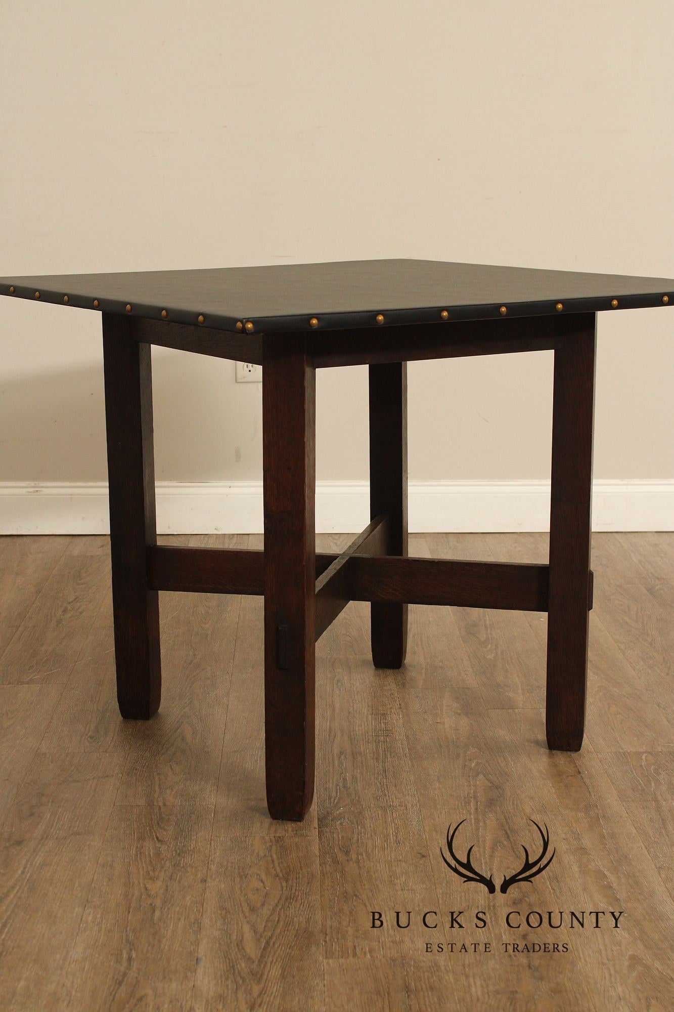 STICKLEY BROTHERS ANTIQUE MISSION OAK GAME TABLE