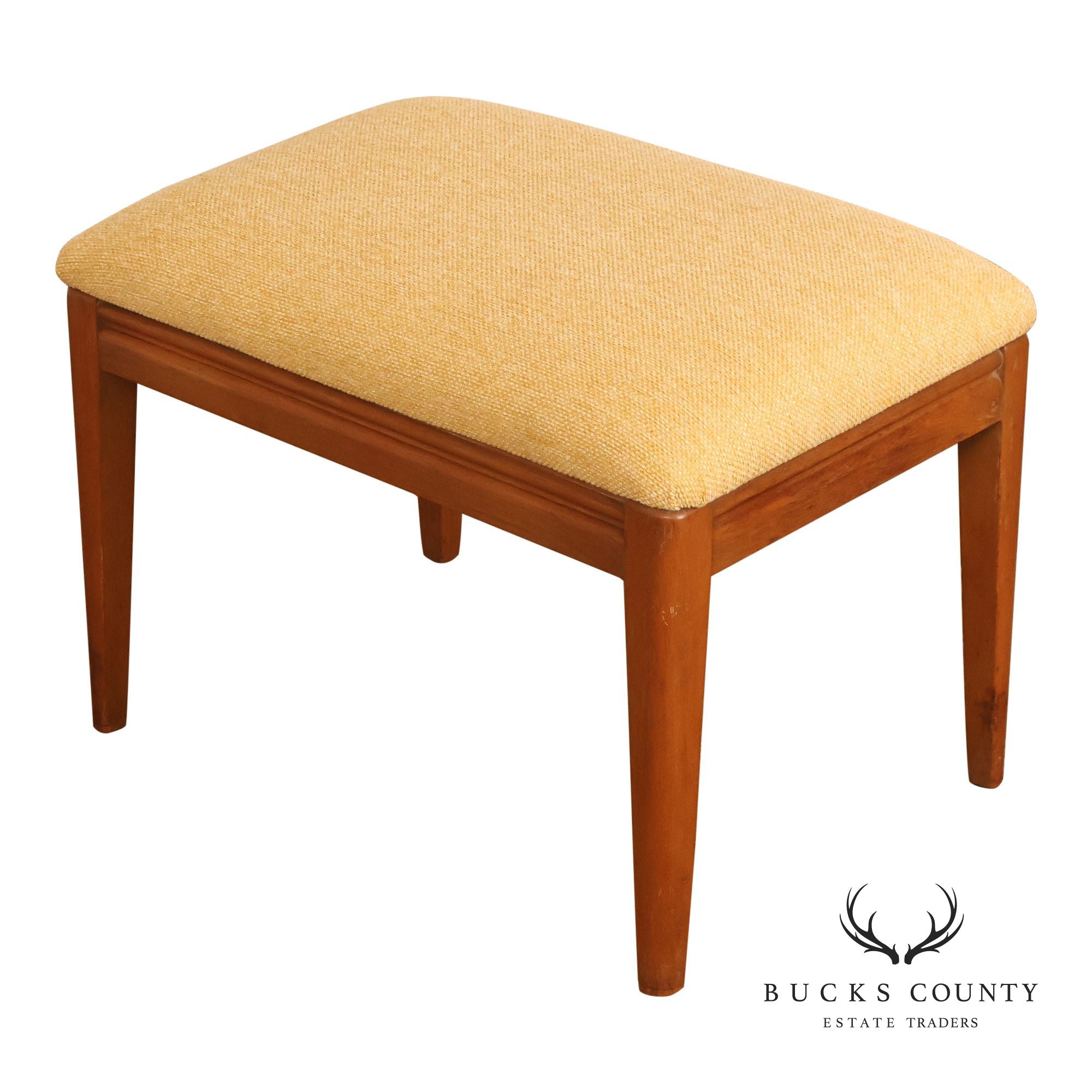 Mid Century Modern Upholstered Vanity Bench