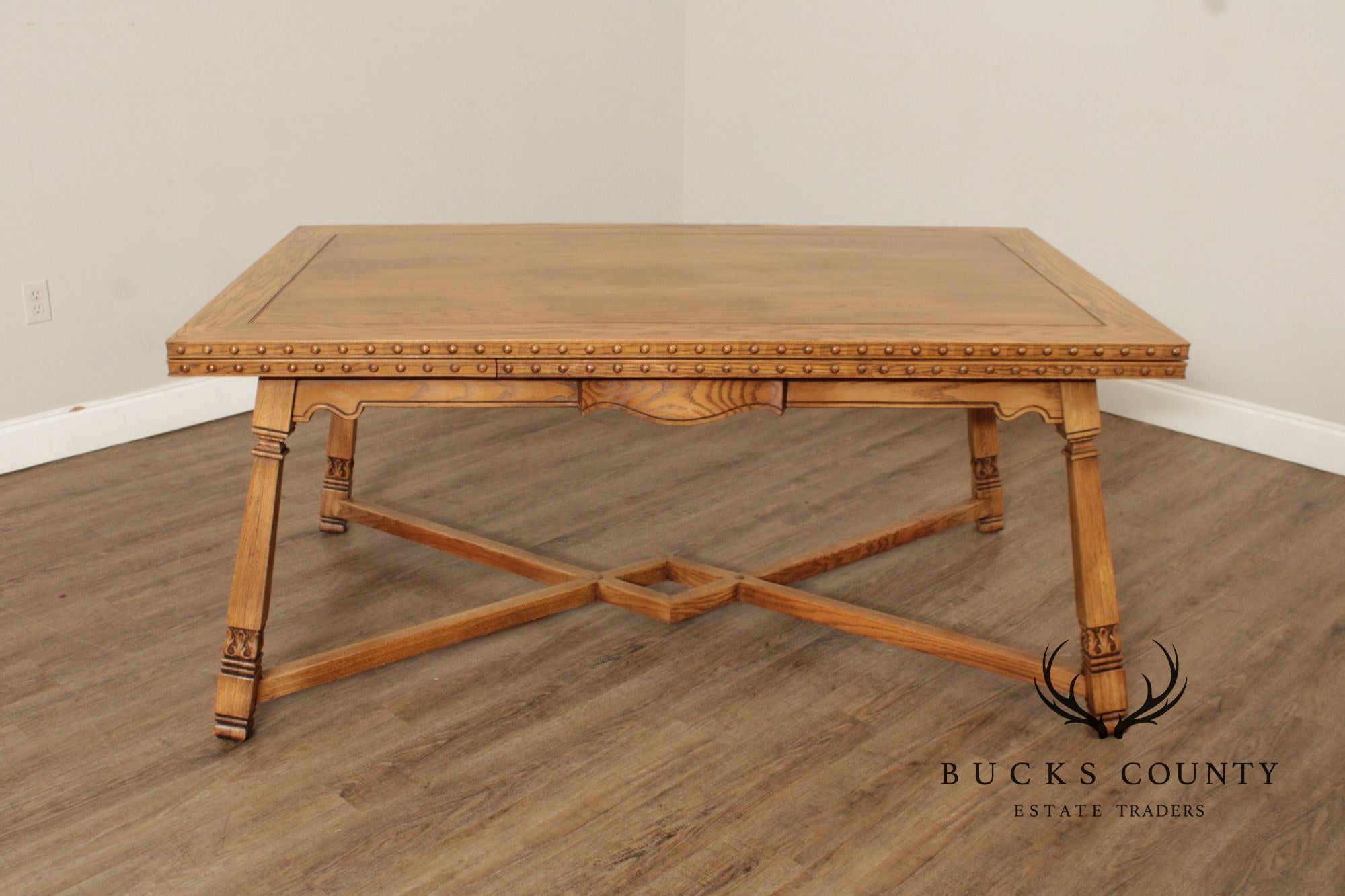 Romweber Viking Oak Draw-Leaf Dining Table