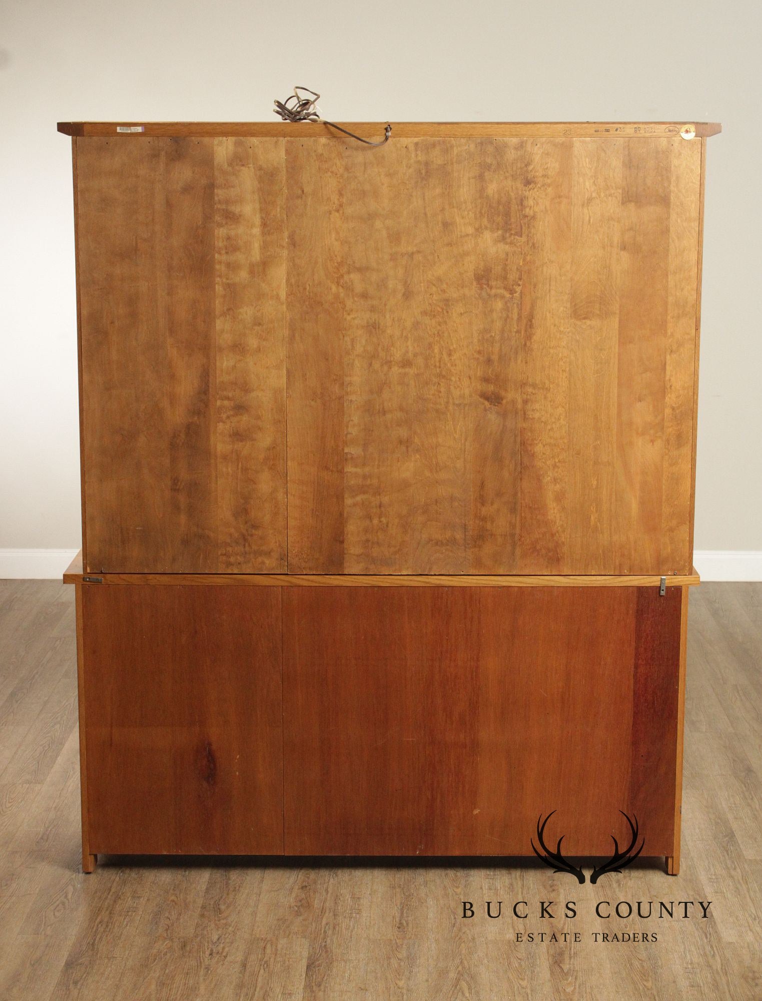 Stickley Mission Collection Oak Three Door China Cabinet