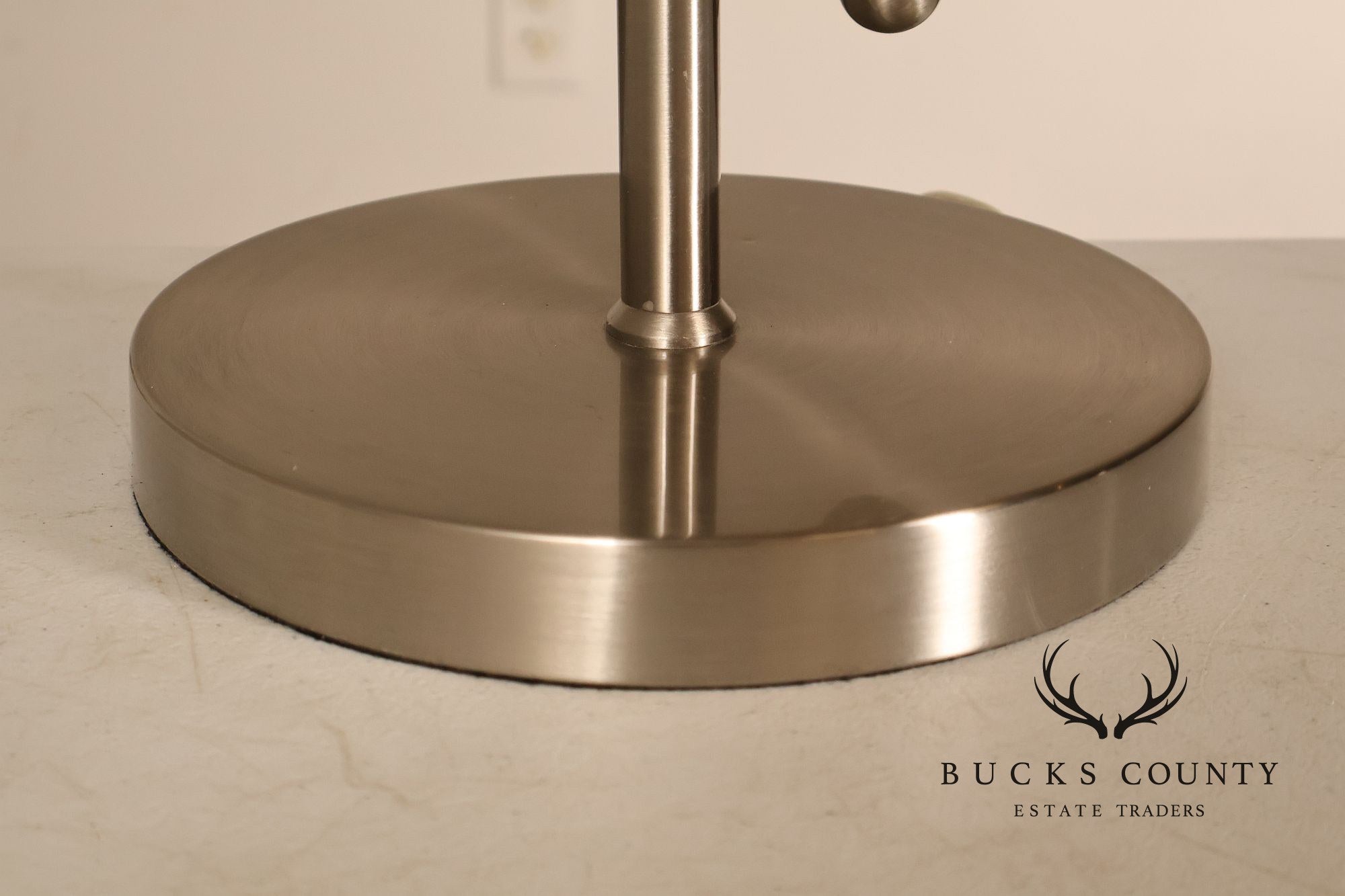 Contemporary Nickel Cantilever Table Lamp