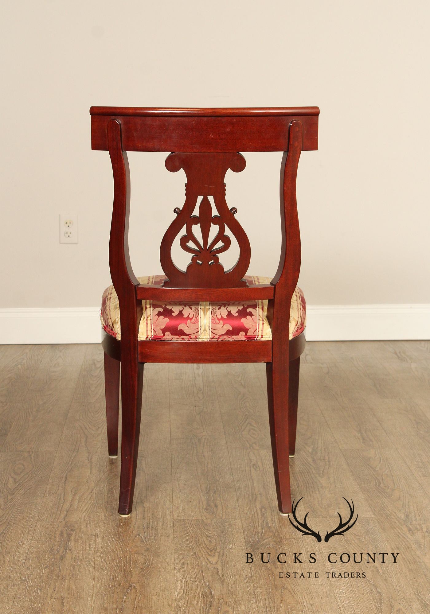 Kindel Neoclassical Style Set of Ten Mahogany Dining Chairs