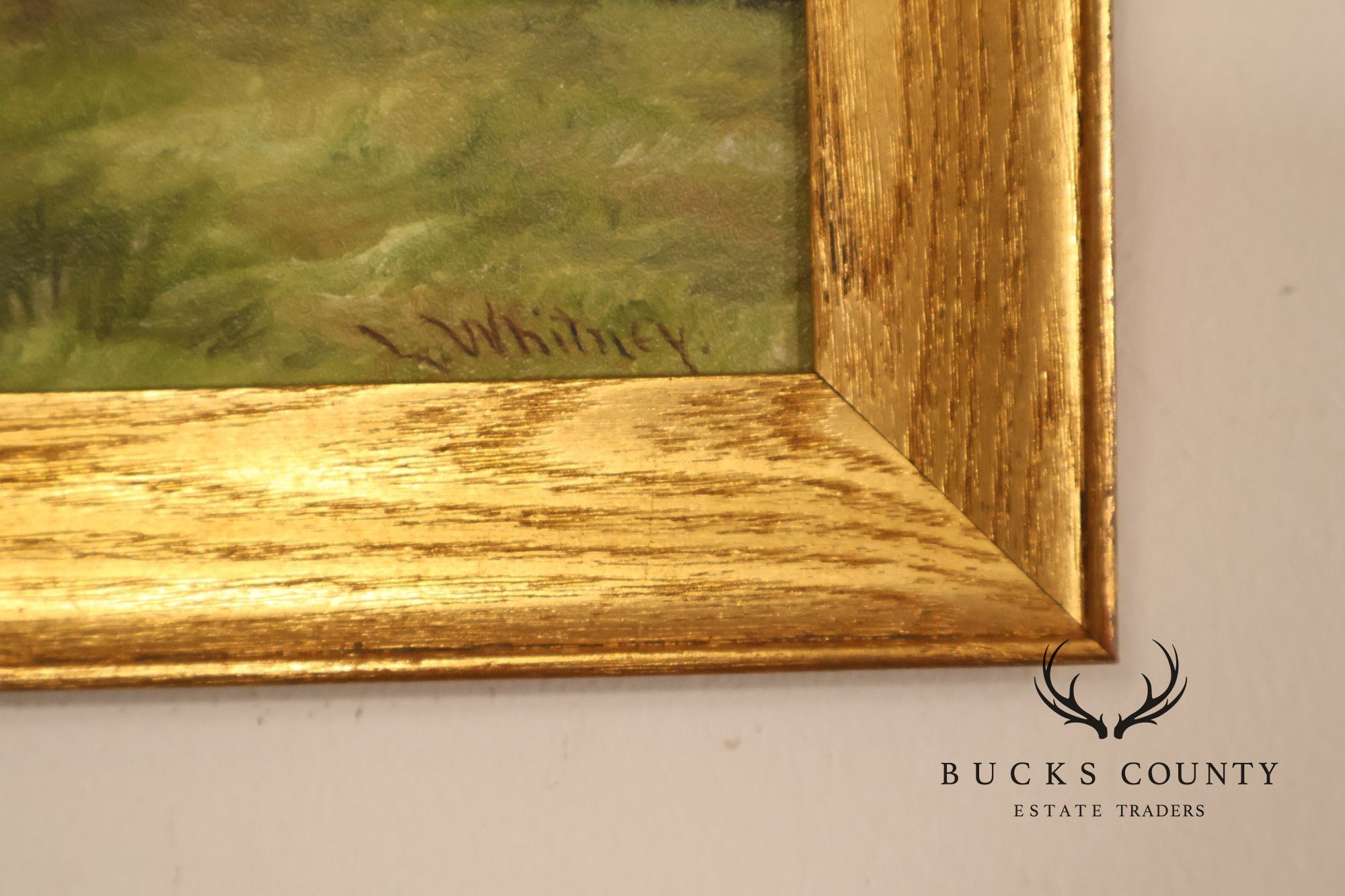 Artist Signed Vintage Oil Painting, Homestead