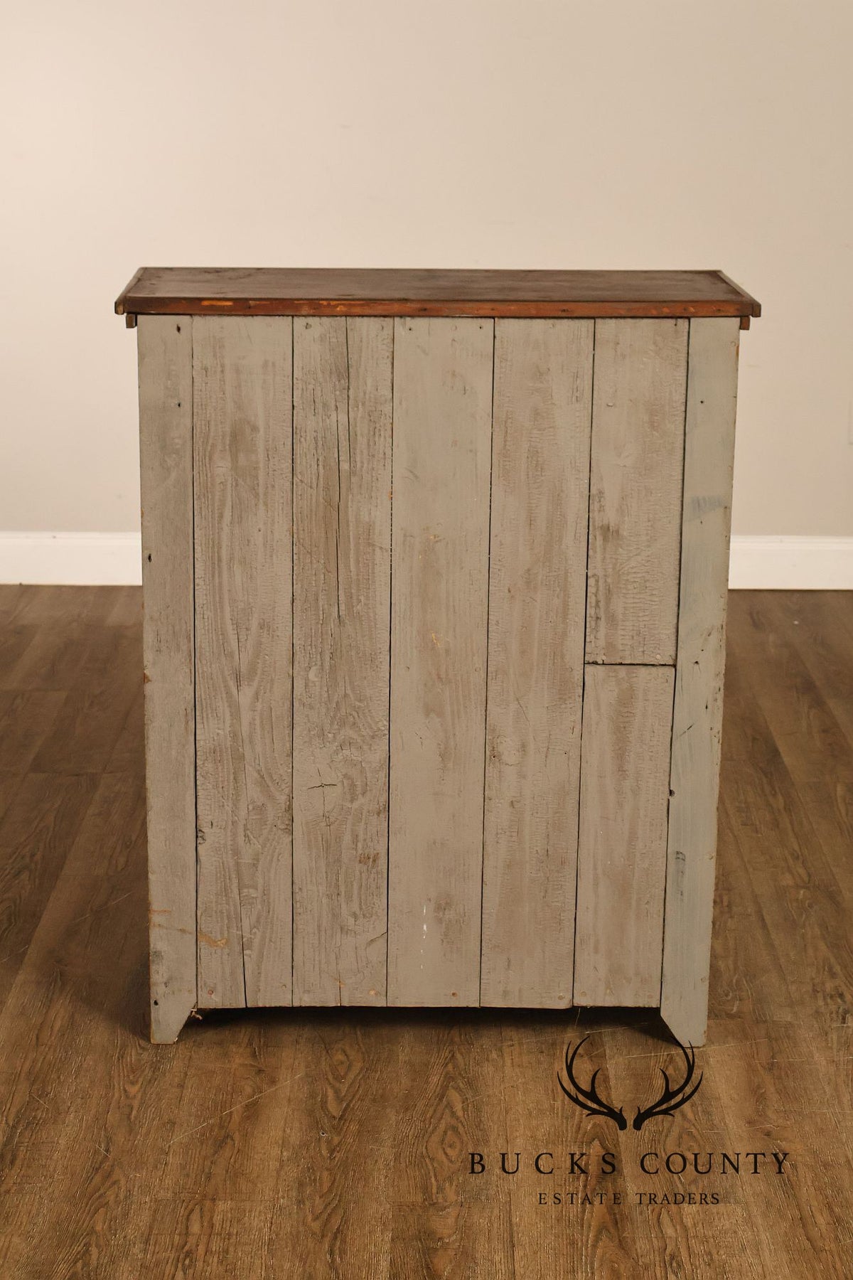 Antique American Country Pine Pie Safe Cabinet With Punched Tin Panels