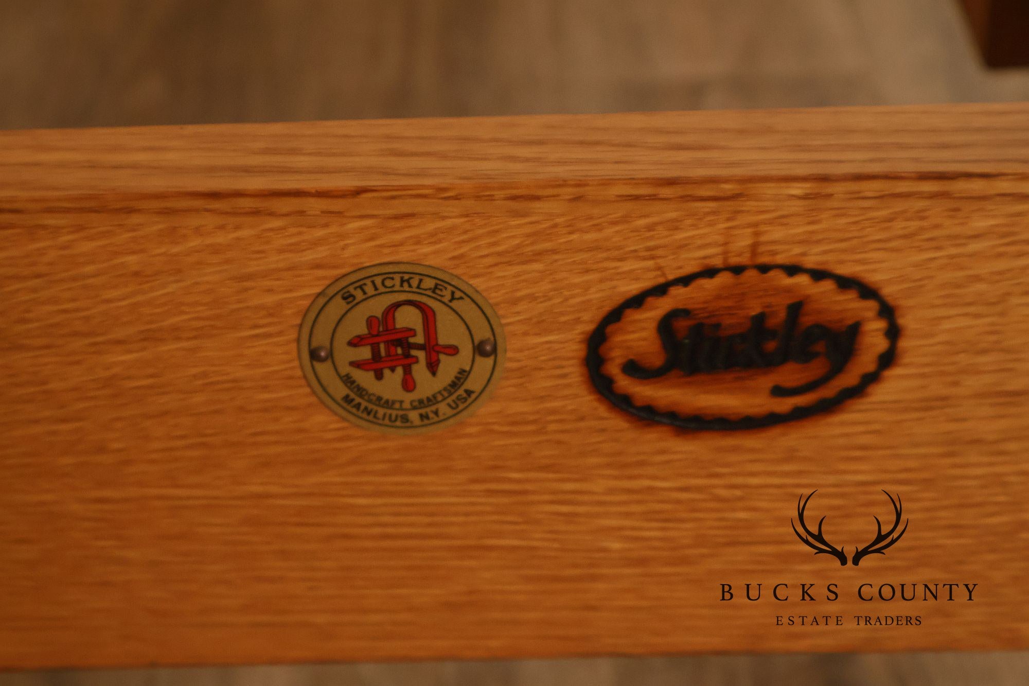 Stickley Mission Collection Oak Queen Panel Bed