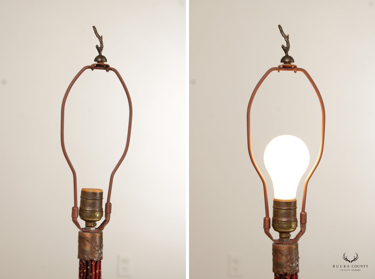 'Forever Twigs' Organic Modern Breeze Red Cedar Table Lamp