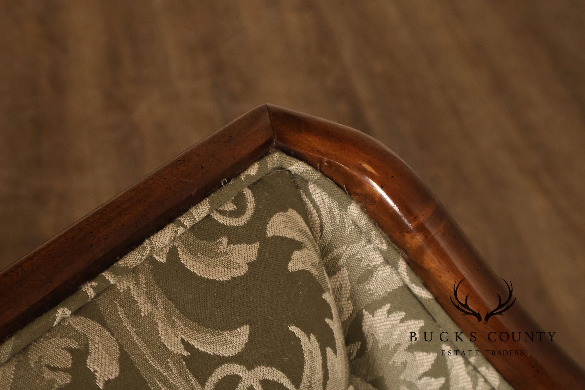 Sheraton Style Custom Upholstered Loveseat