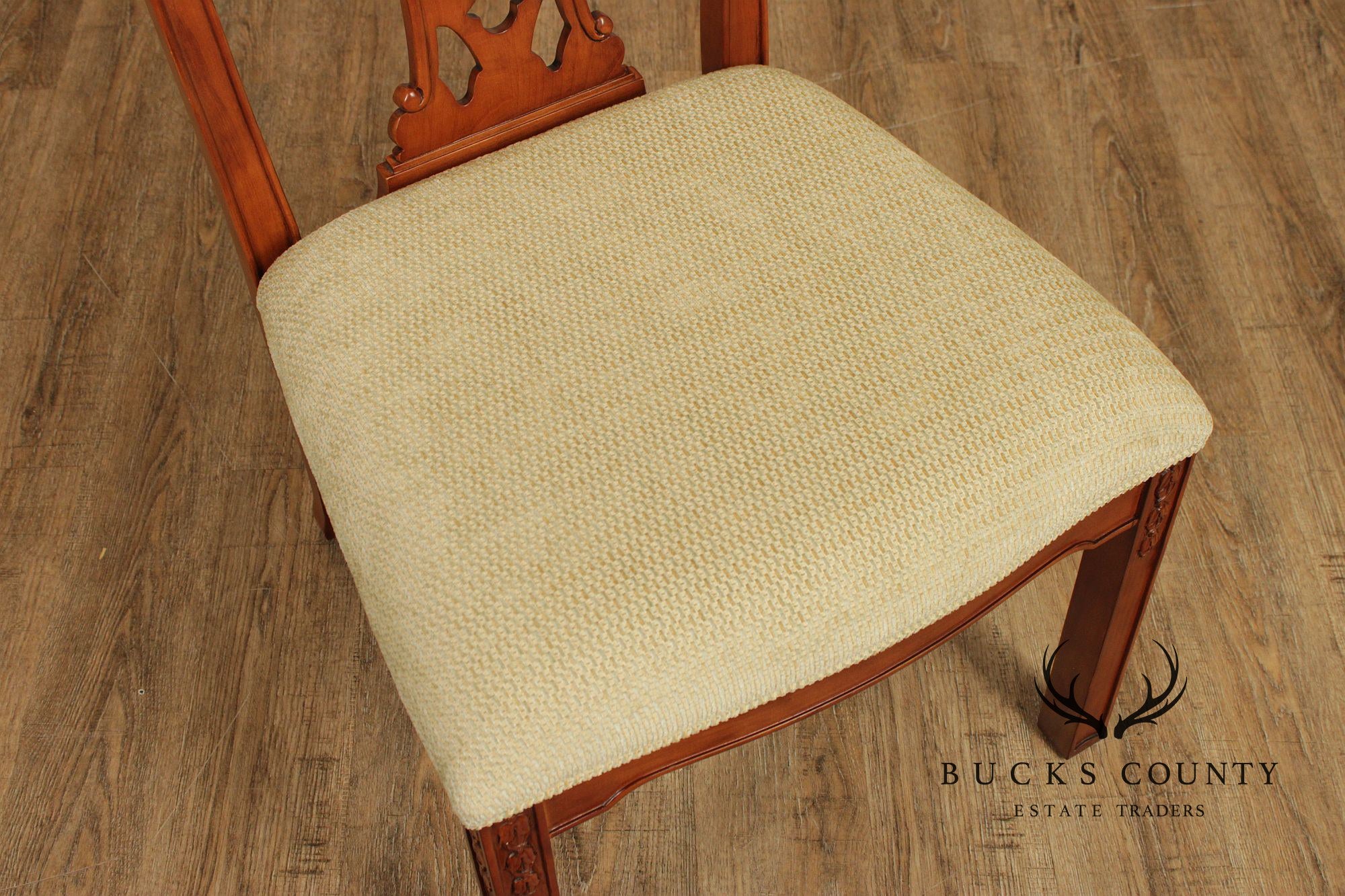 Harden Chippendale Style Set of Six Cherry Dining Chairs