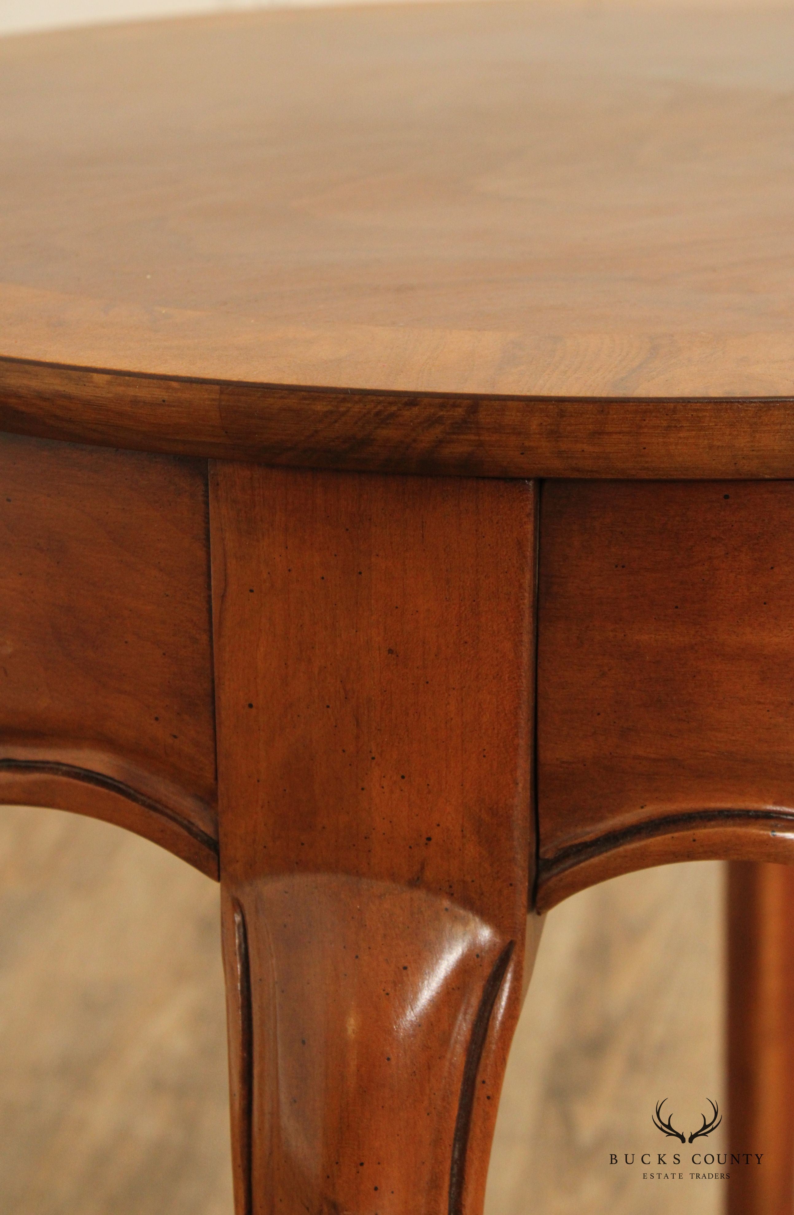 Baker Furniture French Country Style Walnut Side Table