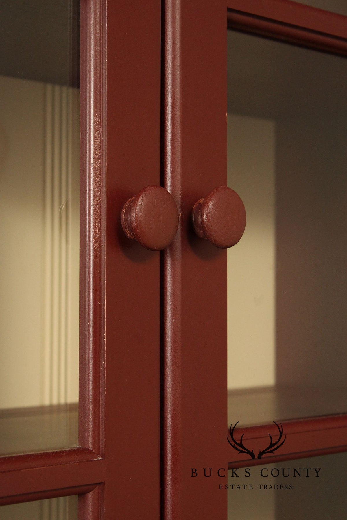 Georgia Pine Craftsmen Devonshire Painted Pine Plate Cupboard Cabinet