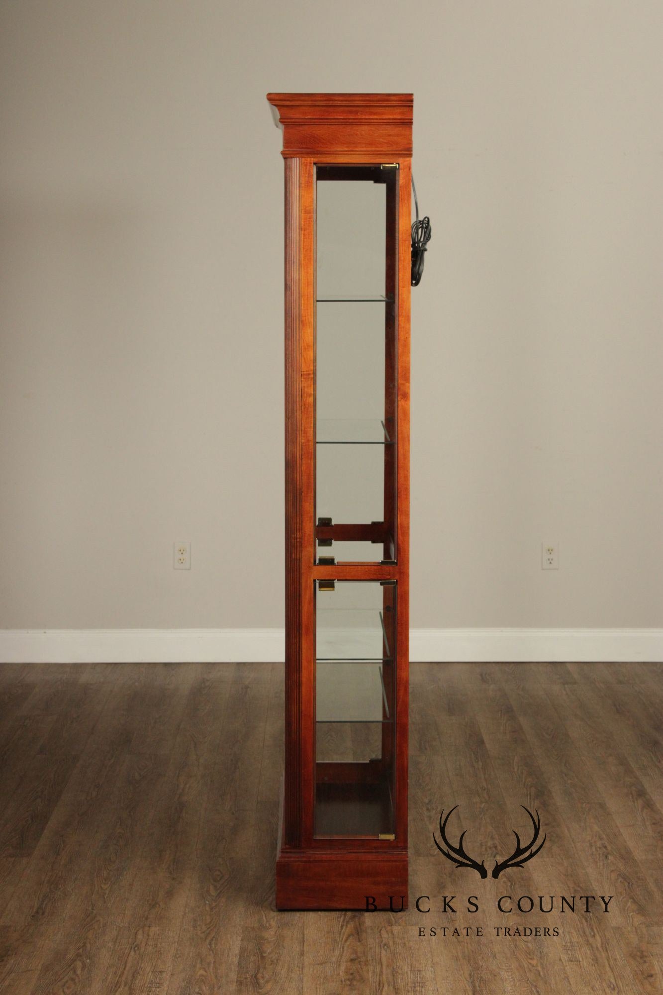 Howard Mill Federal Style Cherry Collector's Cabinet