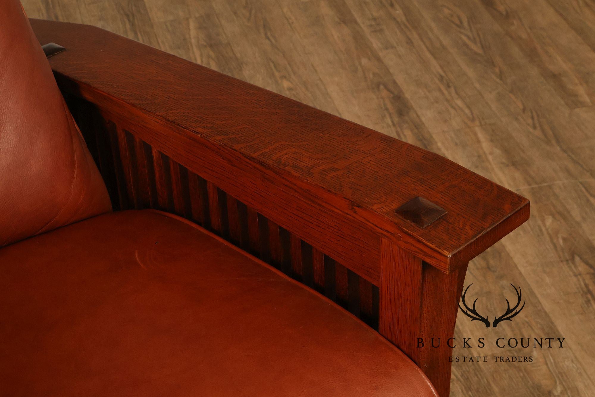 Stickley Mission Collection Oak Bent Arm Morris Recliner