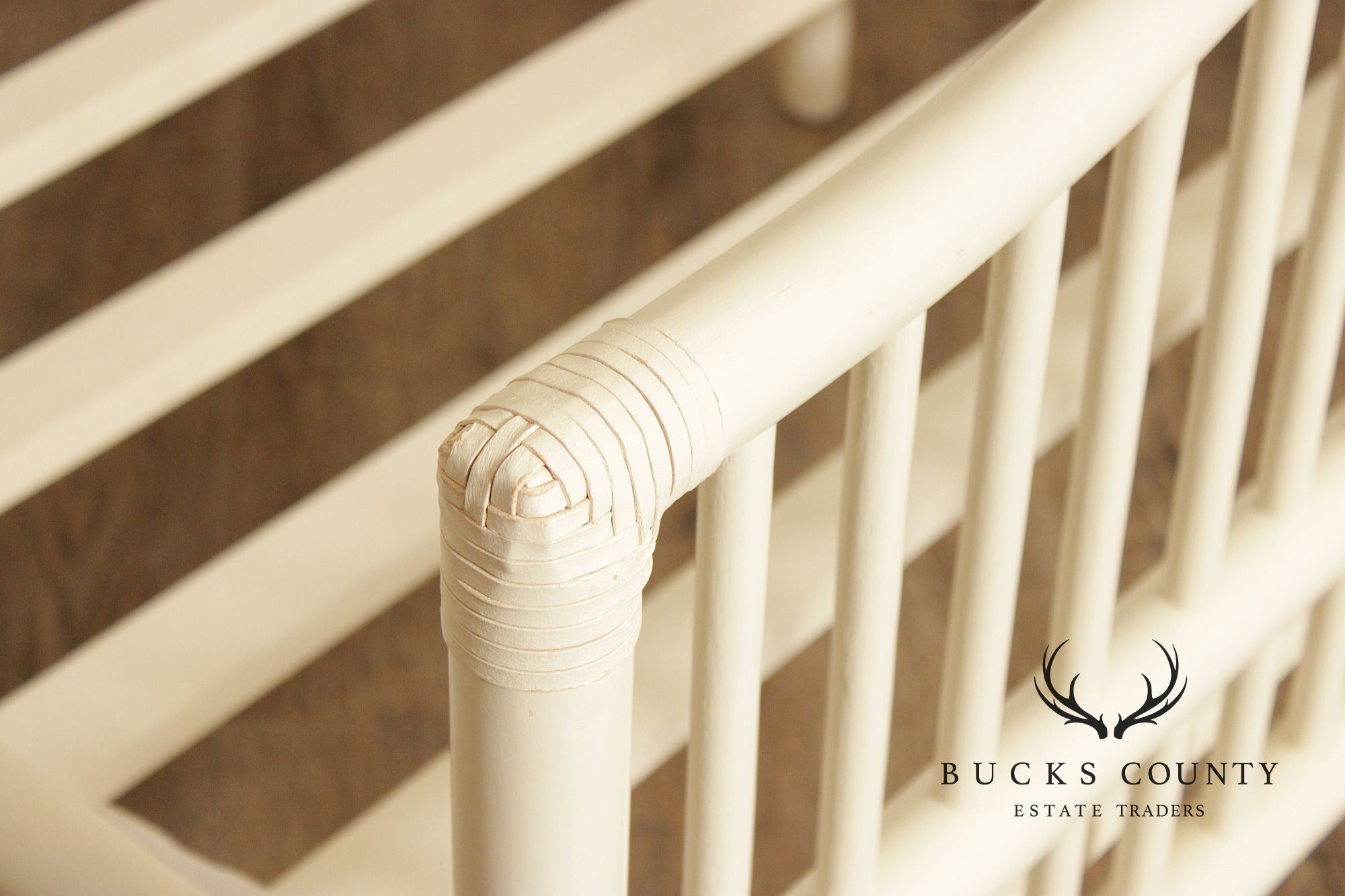 Serena & Lily King Size Cassia Rattan Bed Frame