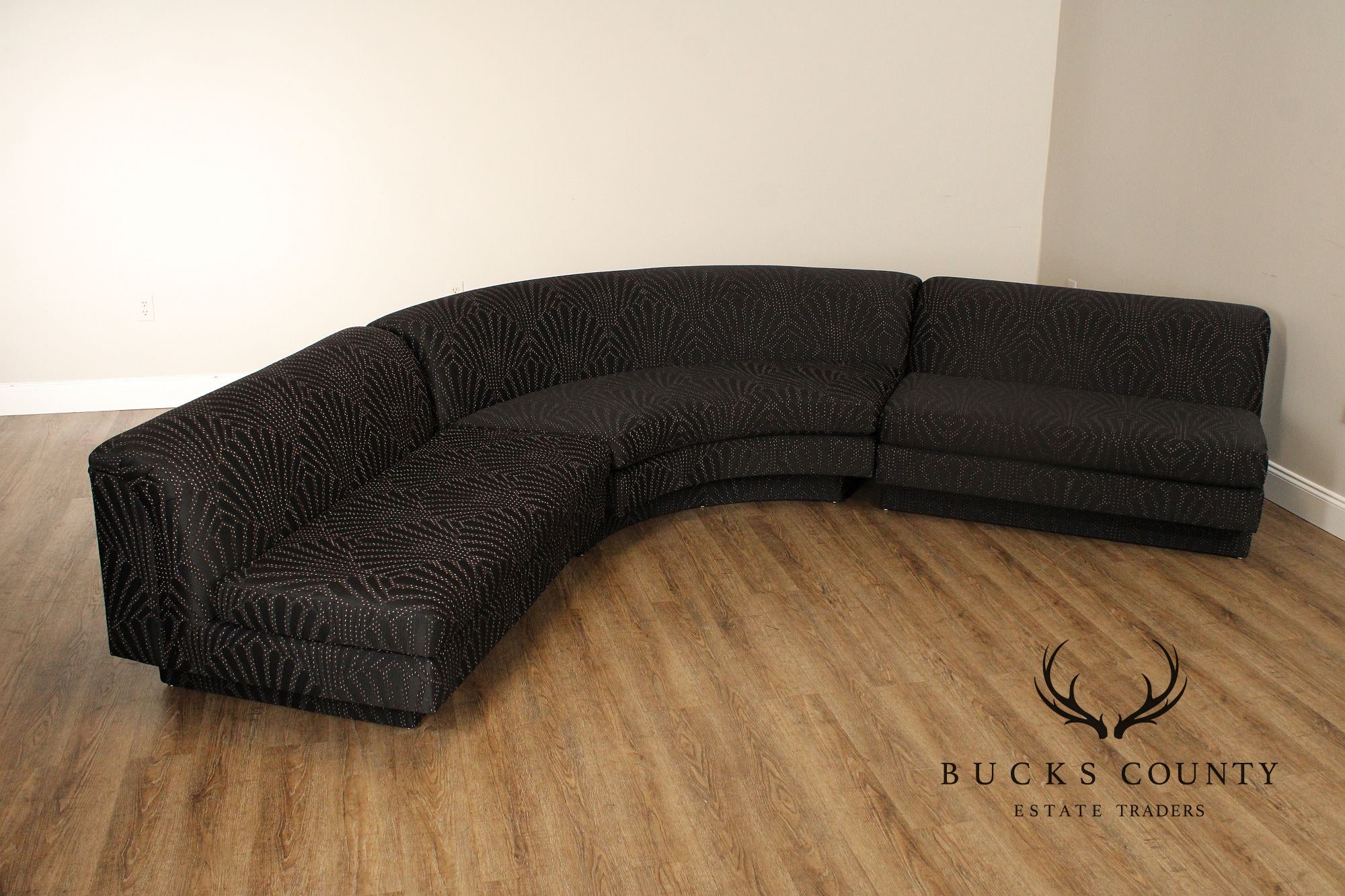 Contemporary Postmodern Three-Piece Sectional Sofa