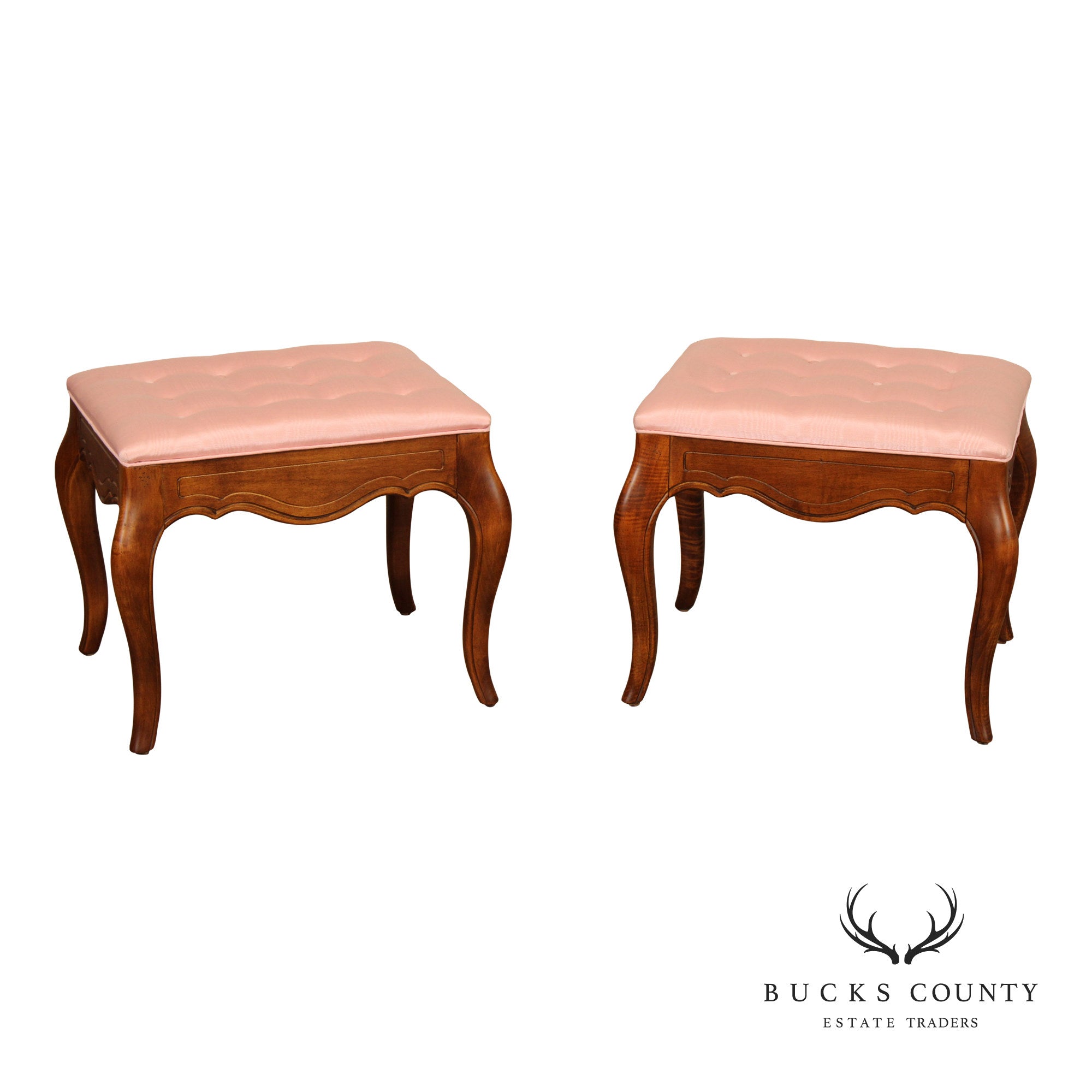 Ethan Allen French Country Style Pair of Benches