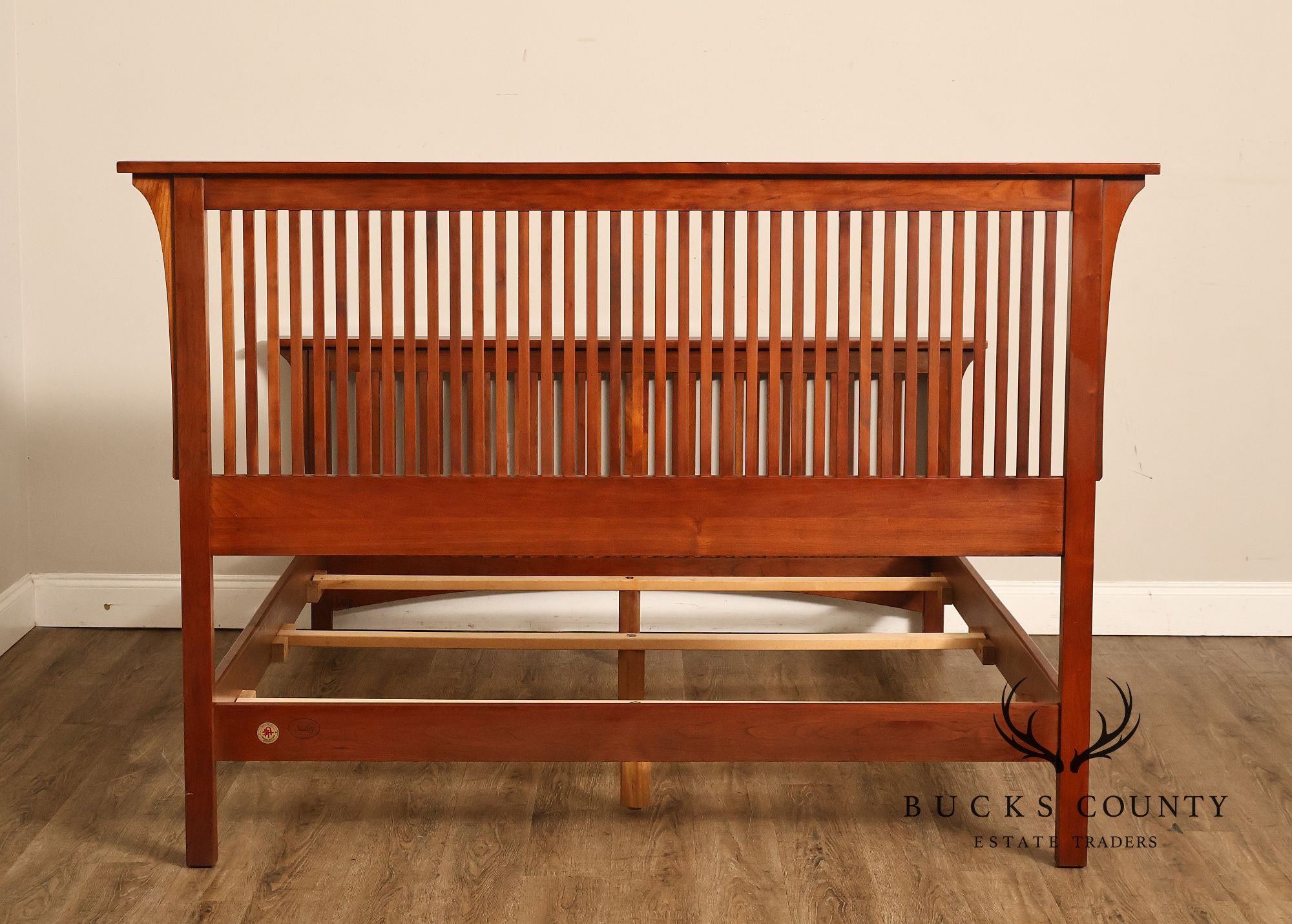 Stickley Mission Collection Queen Size Cherry Spindle Bed