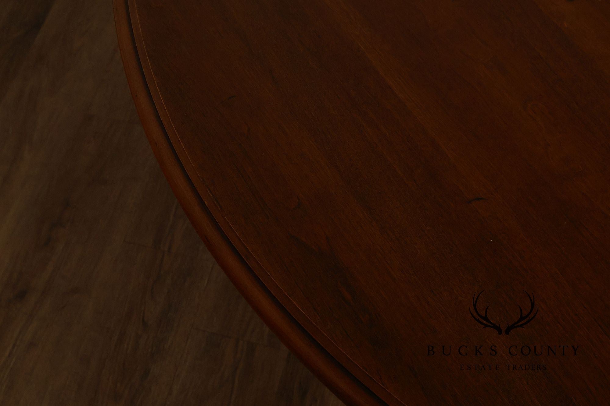 Ethan Allen Country French Style Round Extension Dining Table