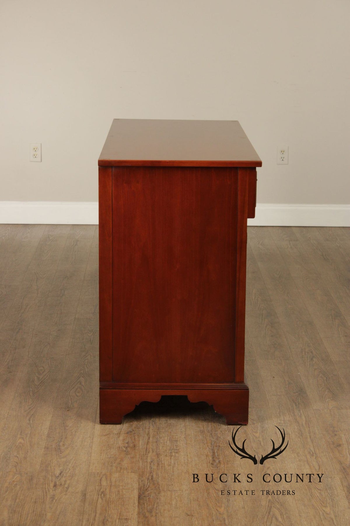 Drexel Wallace Nutting Cherry Colonial Style Sideboard Buffet