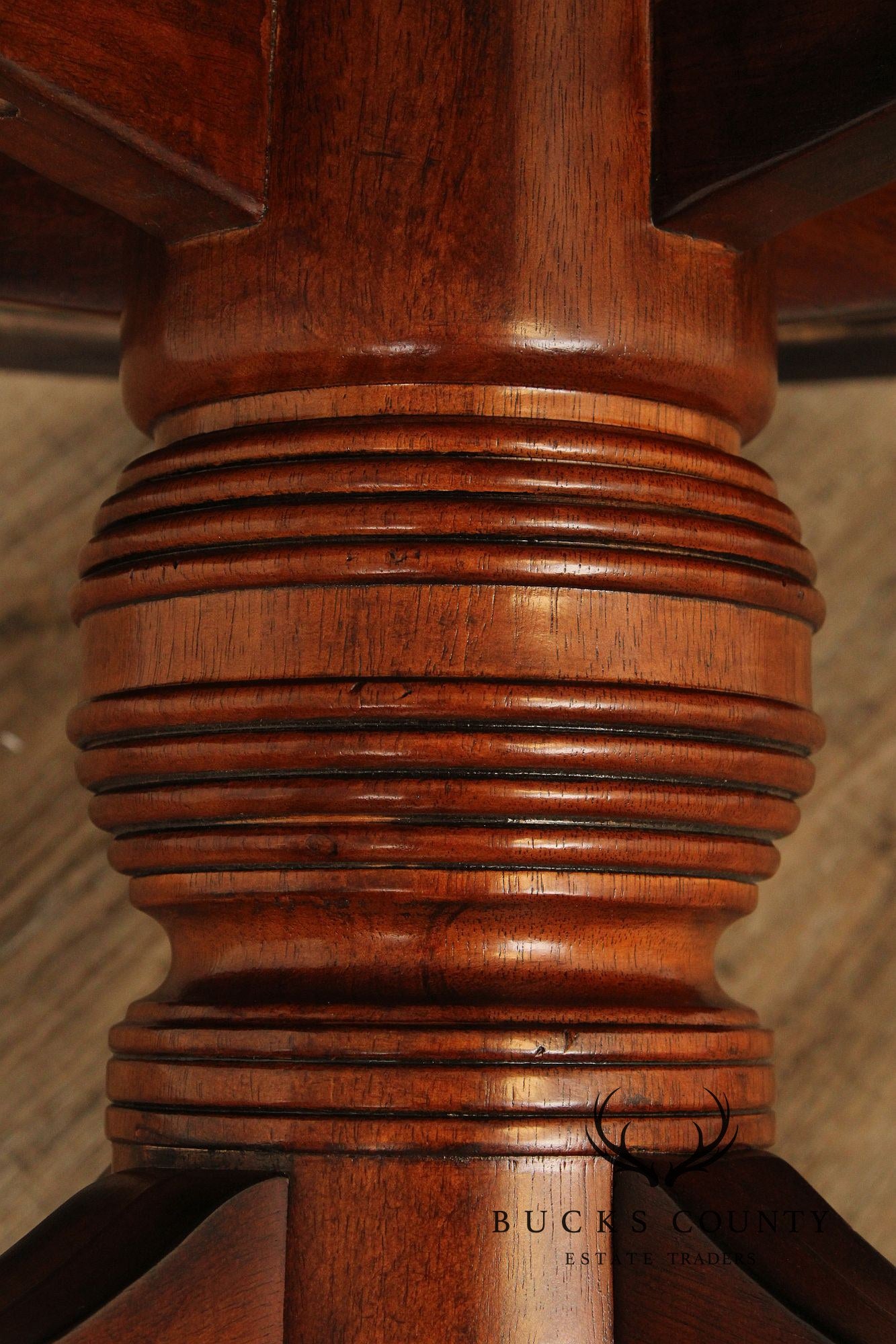 Regency Style Mahogany Round Top Coffee Table