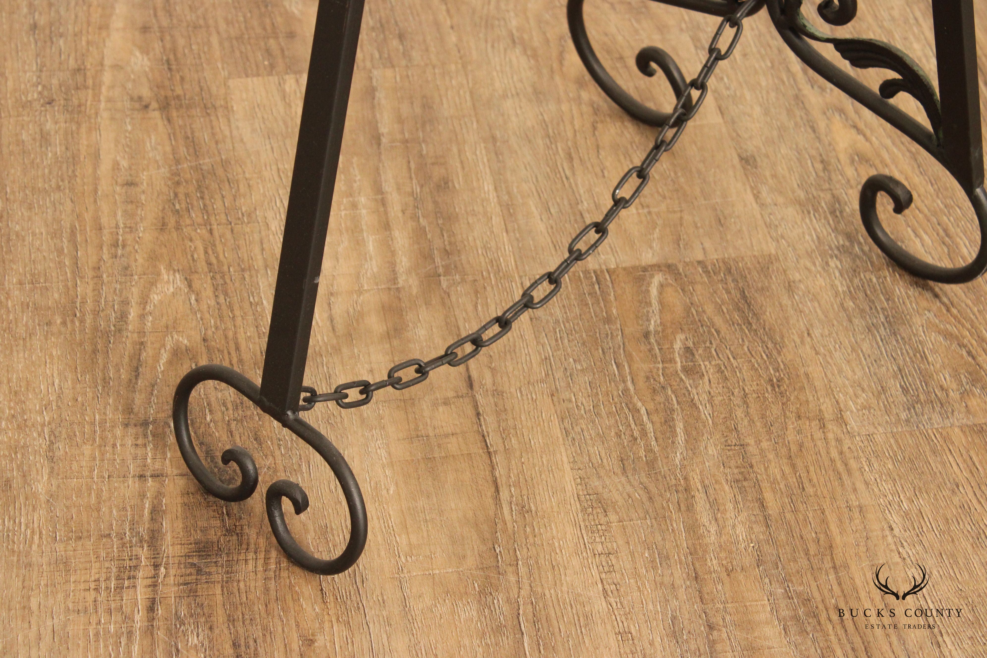 Art Nouveau Style Metal Easel