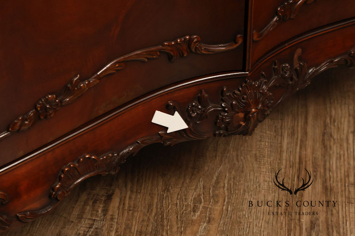 Batesville 1930s Carved Mahogany Sideboard Buffet