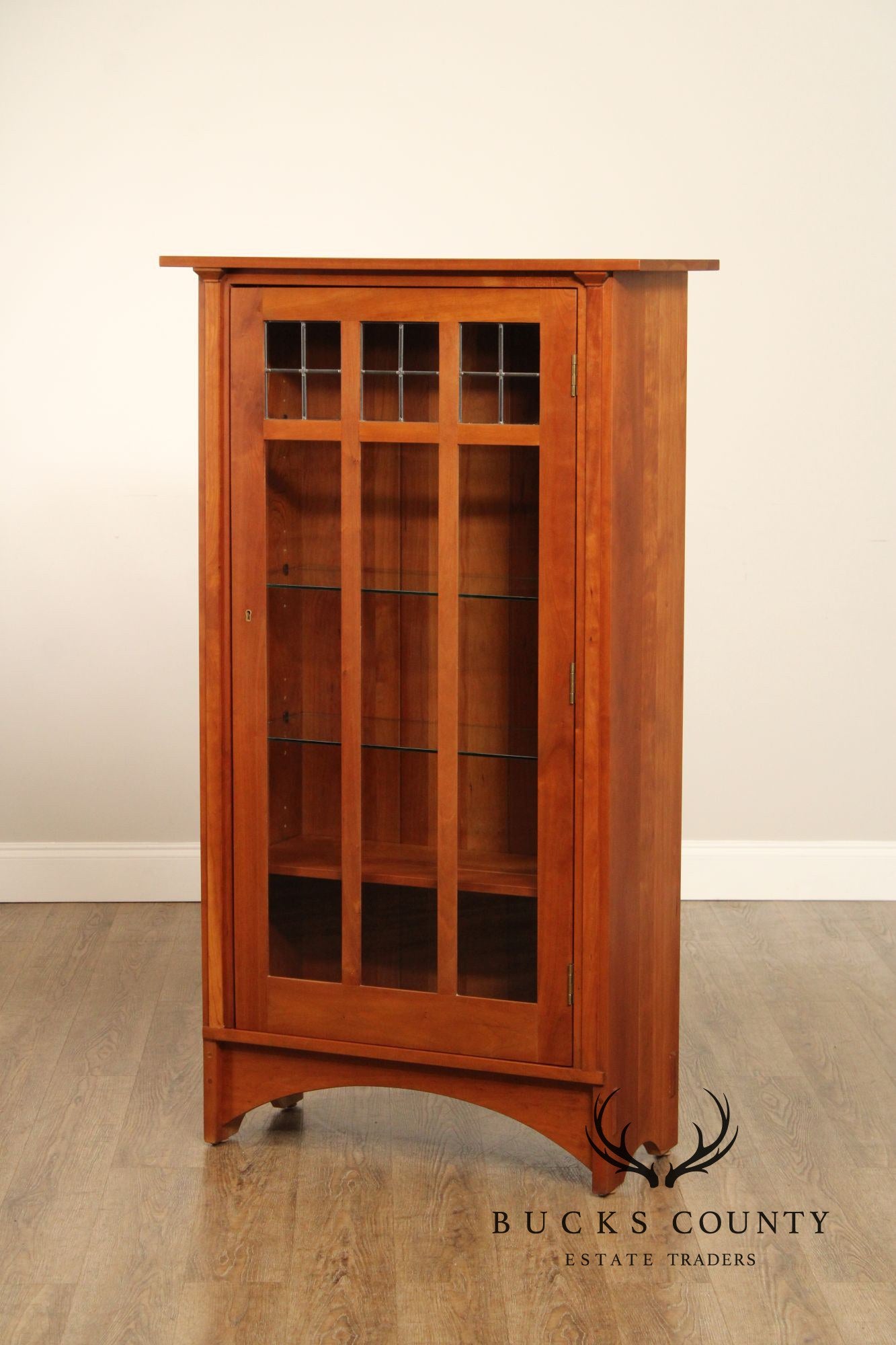 Stickley Mission Collection Single Door Cherry Bookcase