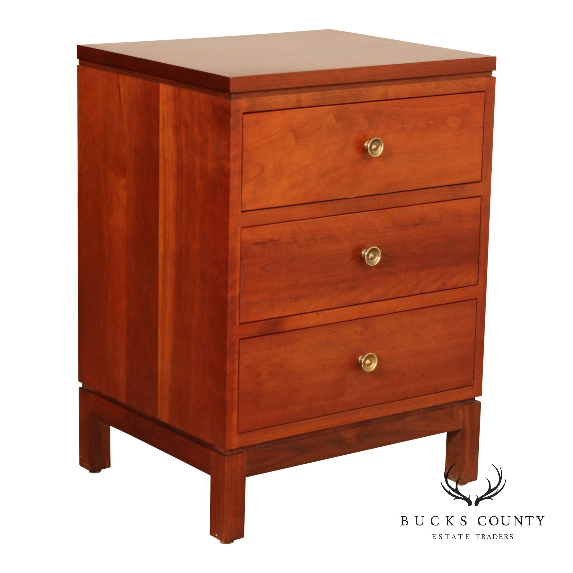 Stickley Modern Collection Three-Drawer Cherry Chairside Chest