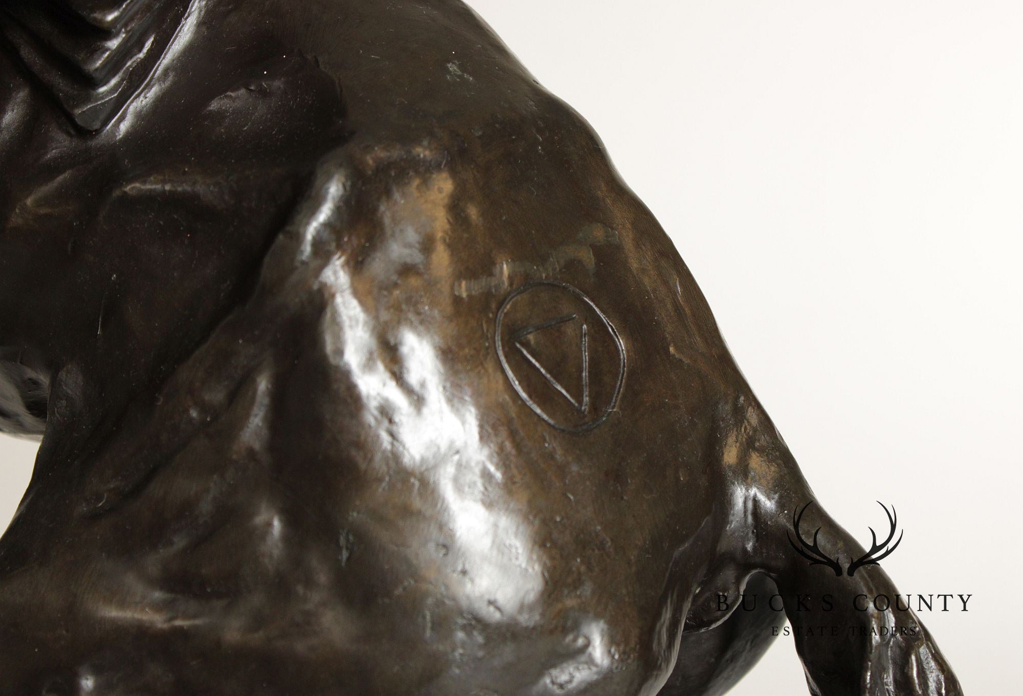 Frederic Remington Bronze Sculpture, 'Bronco Buster'