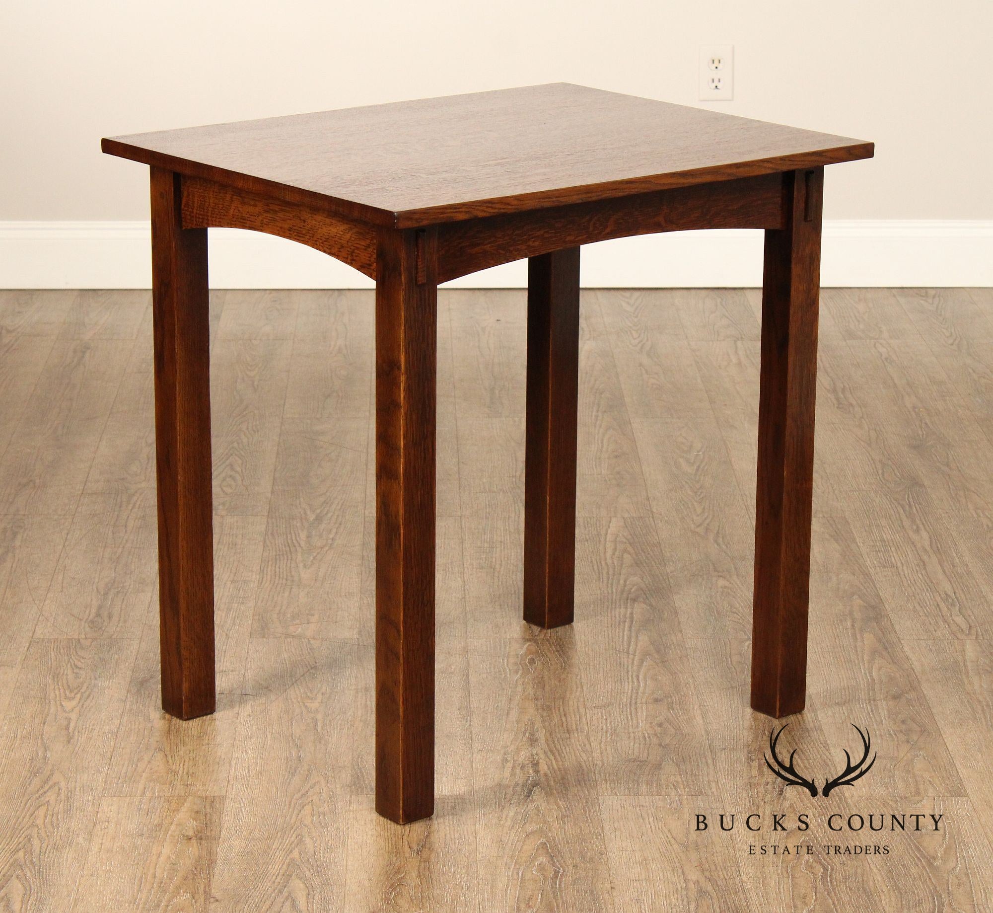 Stickley Mission Style Oak Side Or Writing Table