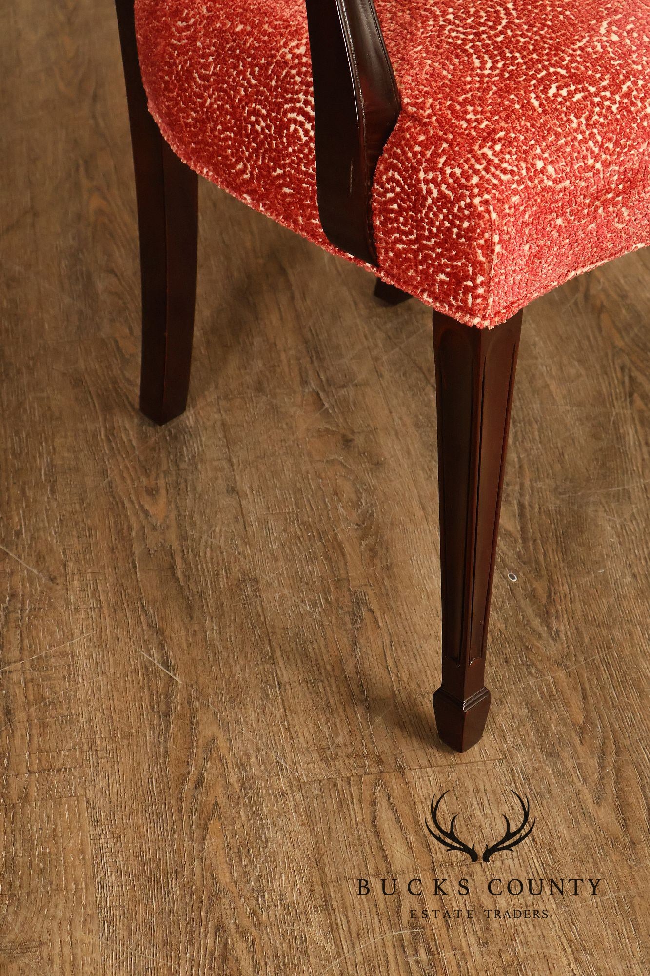 Stickley Federal Mahogany Set Of Eight Shield Back Dining Chairs