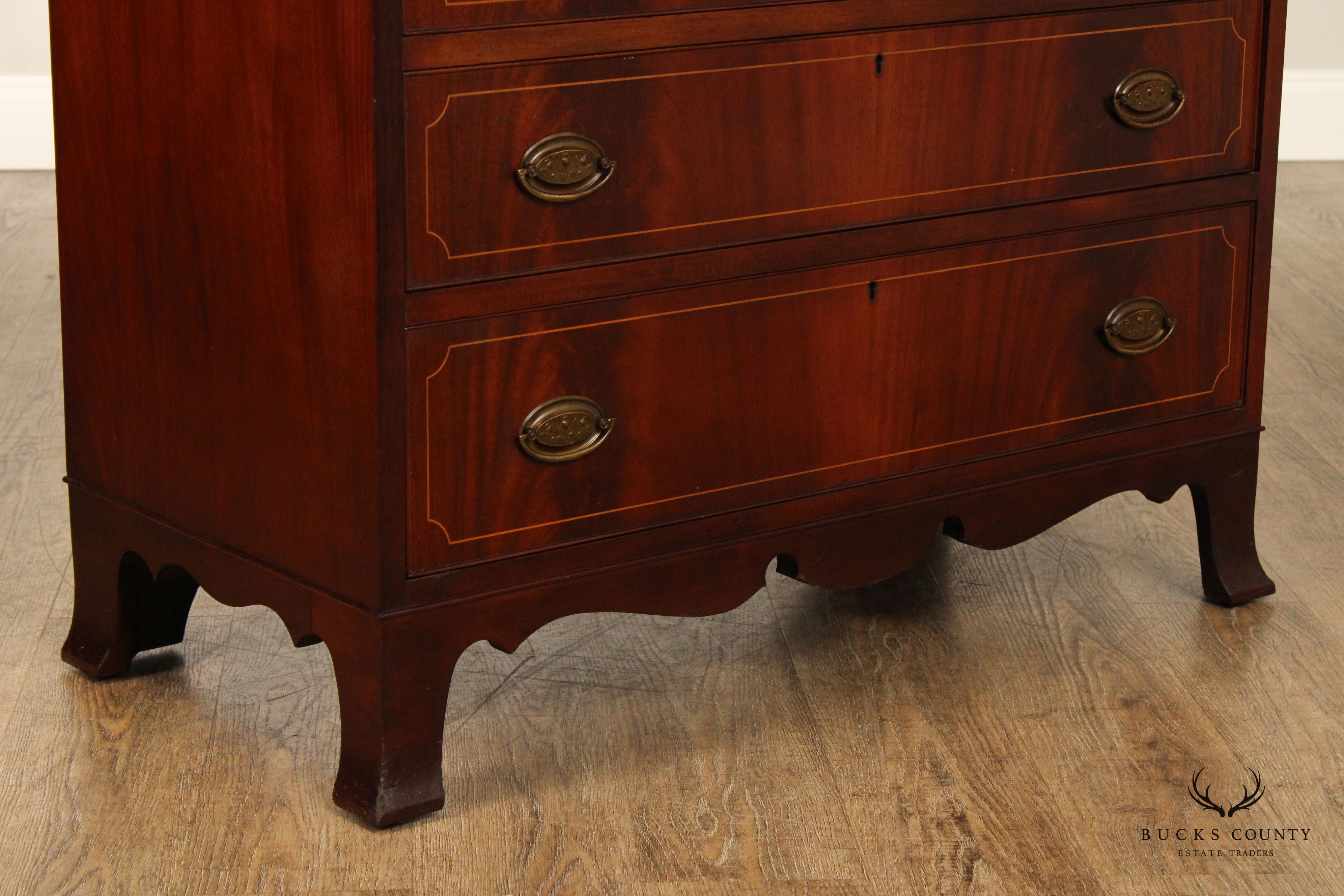 Antique Federal Inlaid Mahogany Chest of Drawers