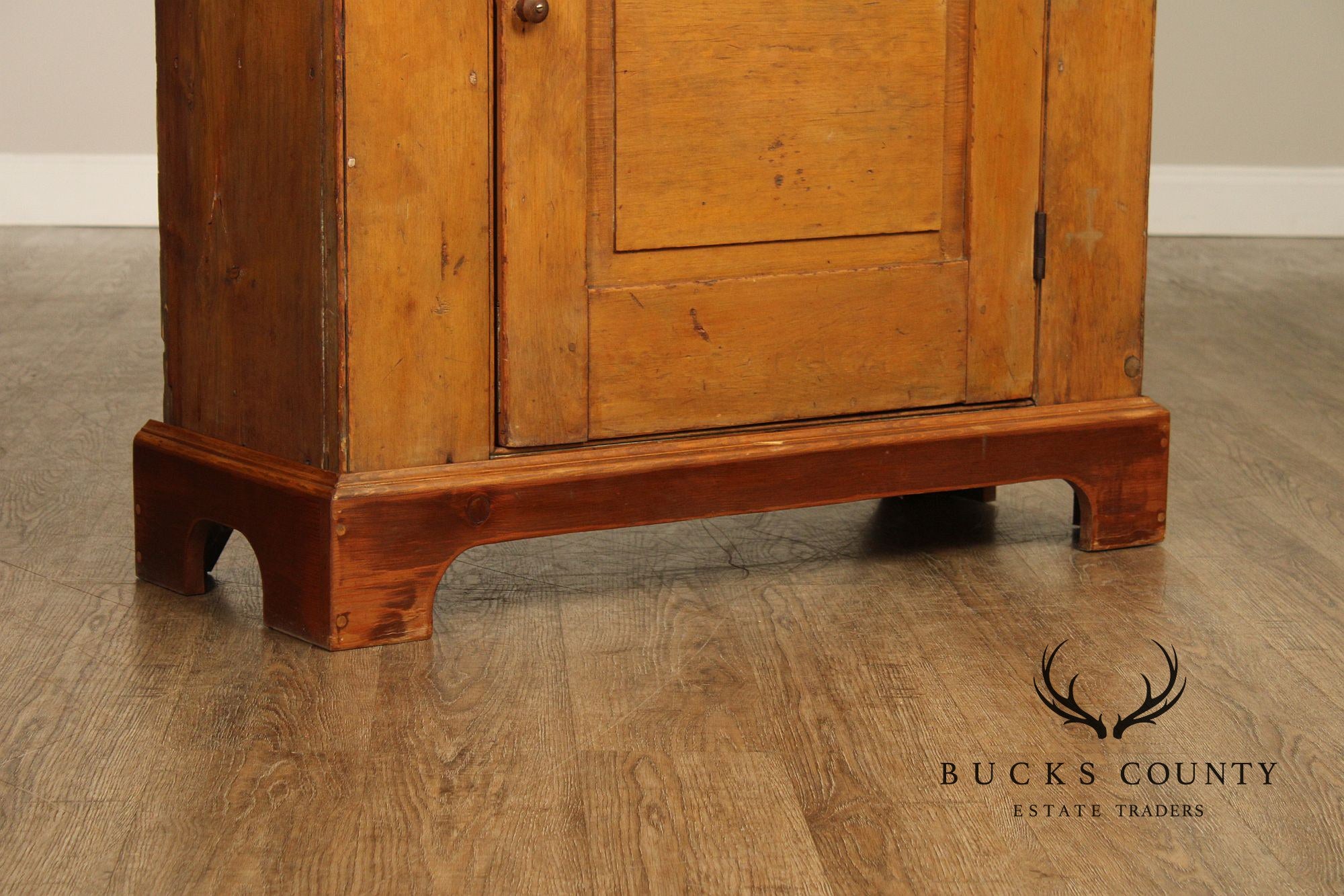 Antique American Primitive Pine Pantry Cupboard
