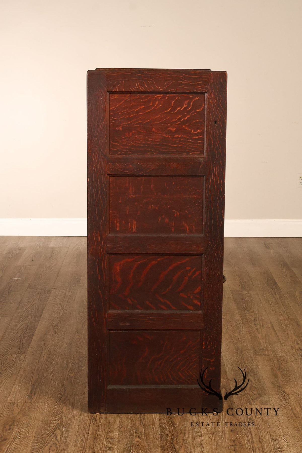 Antique Early 1900s Macey Oak Multi-Drawer Stacking Filing Cabinet