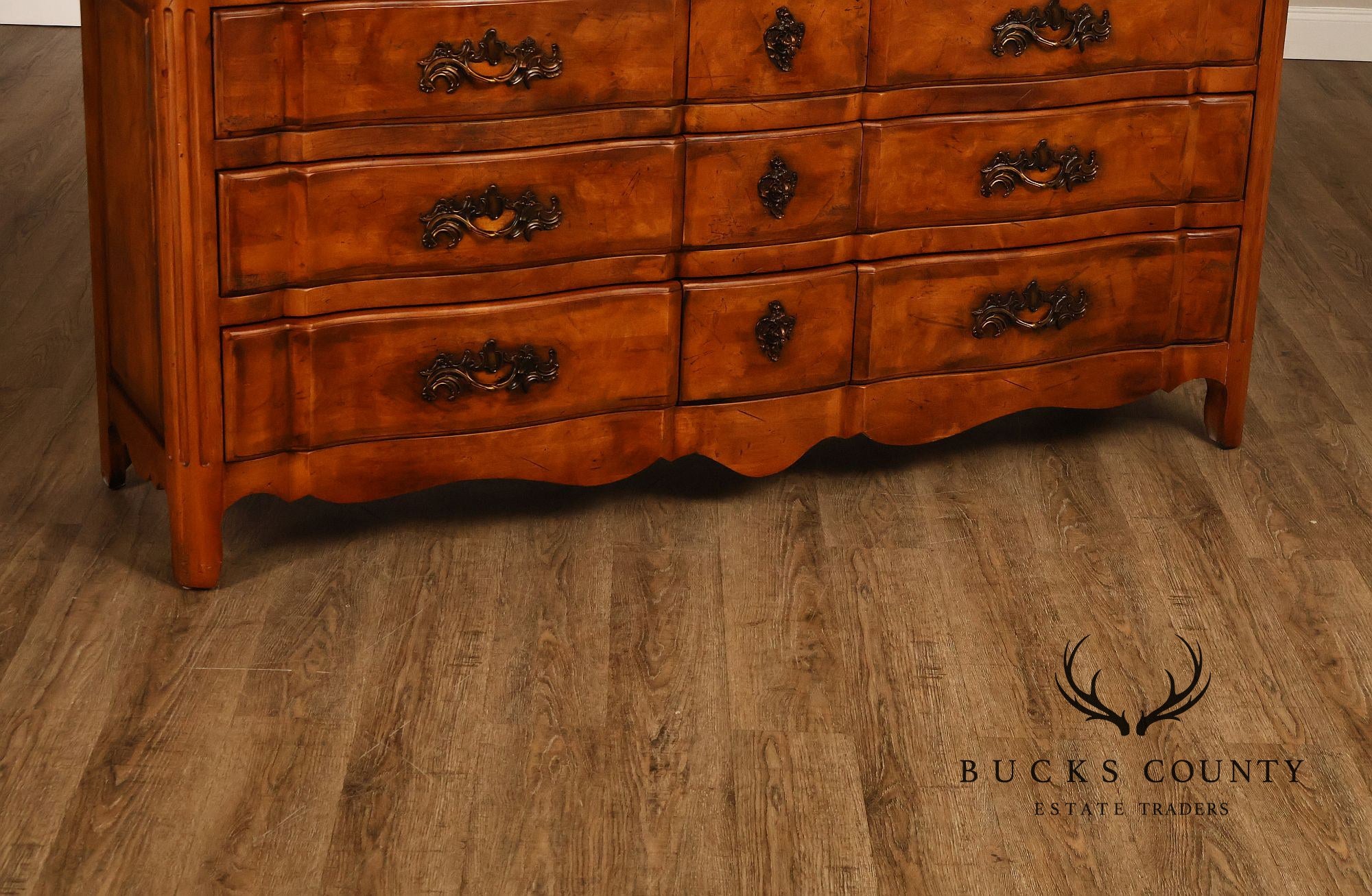 Century Louis XV Style French Provincial Triple Dresser
