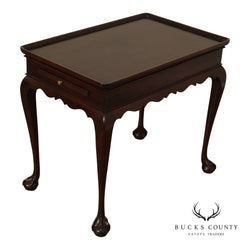 Statton Chippendale Style Cherry Tea Table