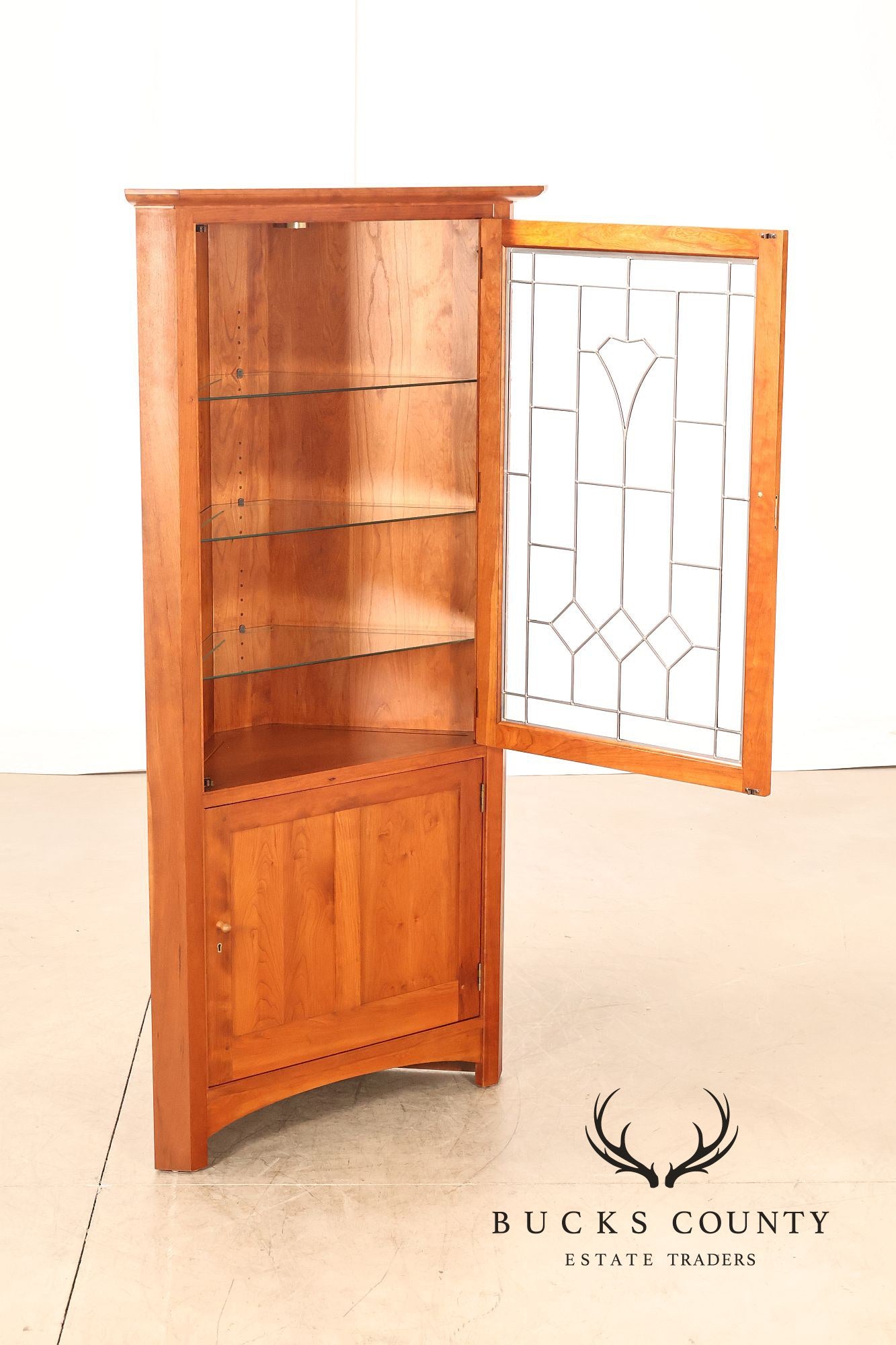 Stickley Mission Collection Cherry Corner Cabinet