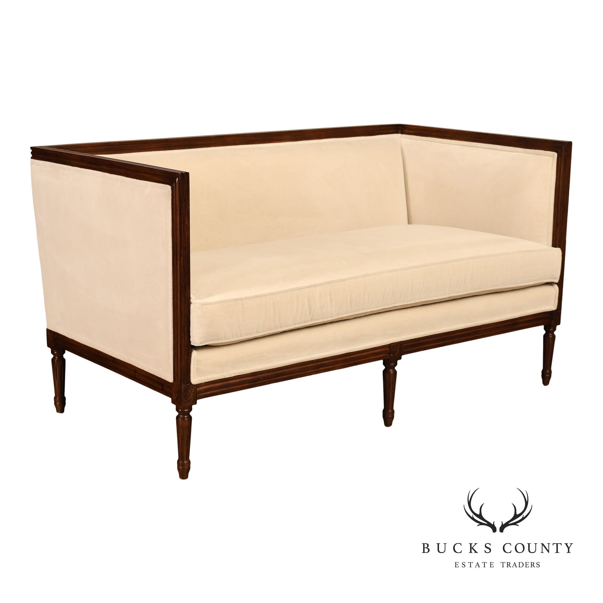 Edward Ferrell French Louis XVI Style Loveseat Sofa