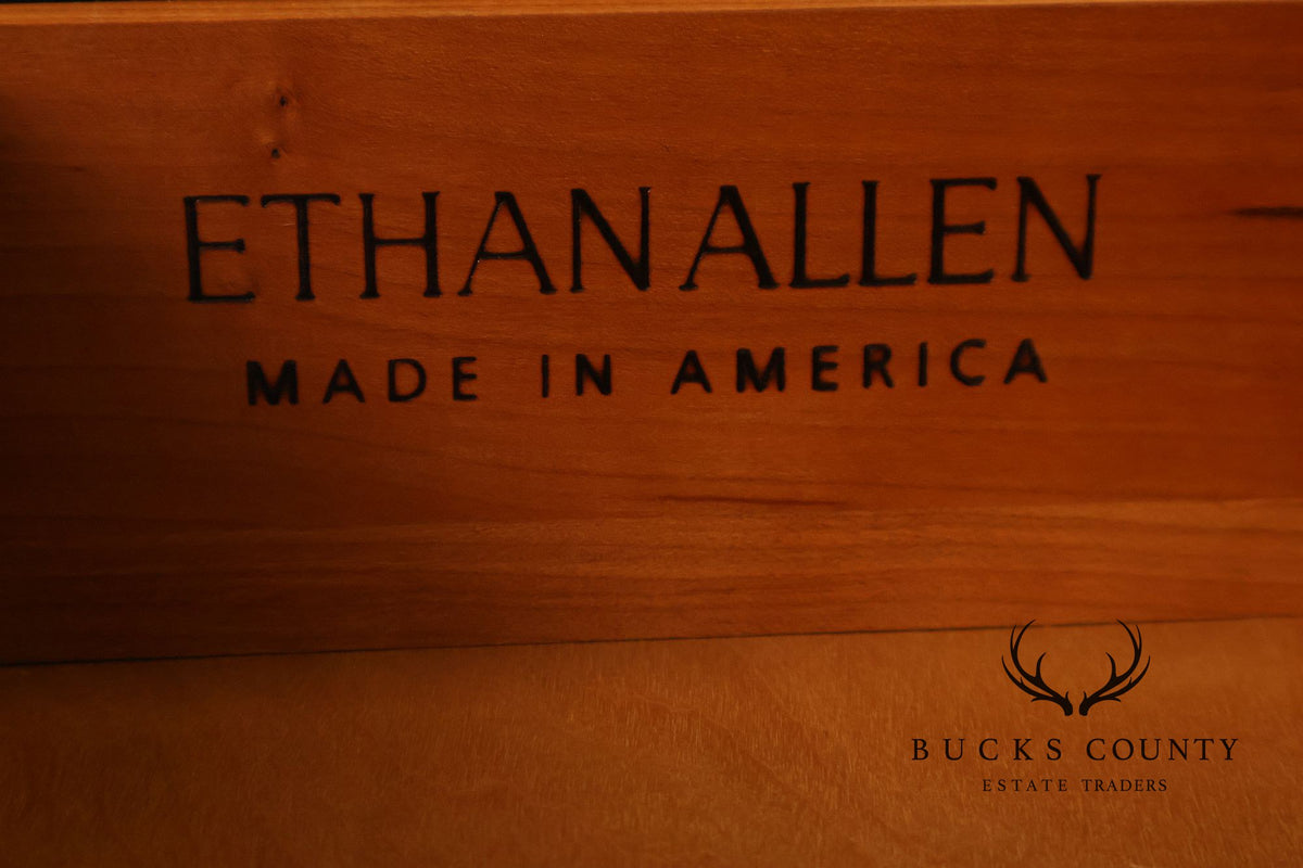 Ethan Allen 'Medallion' Cherry Flip-Top Server