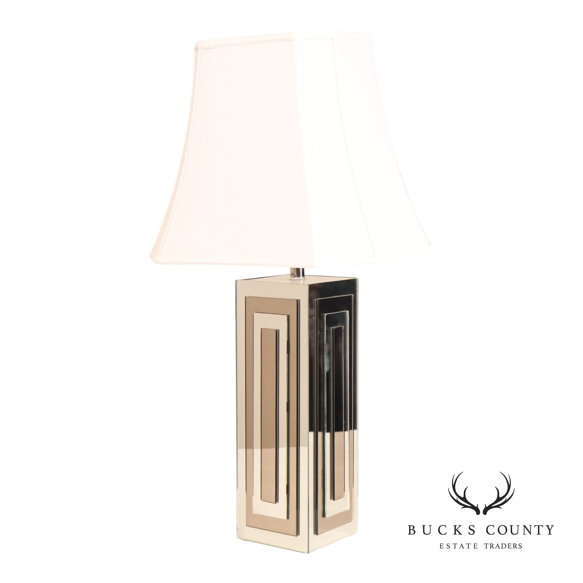 Ello Hollywood Regency Mirrored Table Lamp