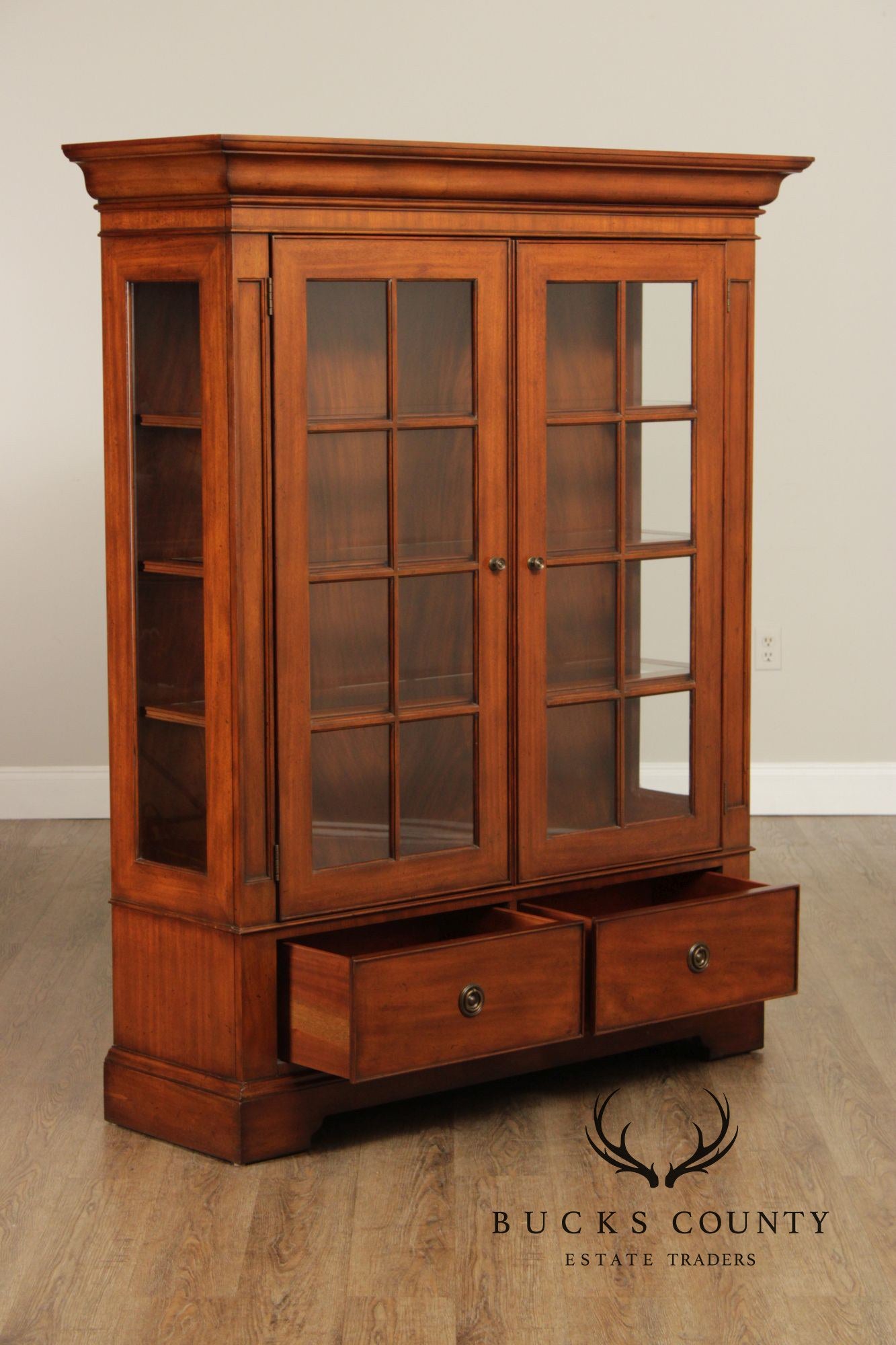 Sligh Ellis Collection Mahogany Two-Door Bookcase