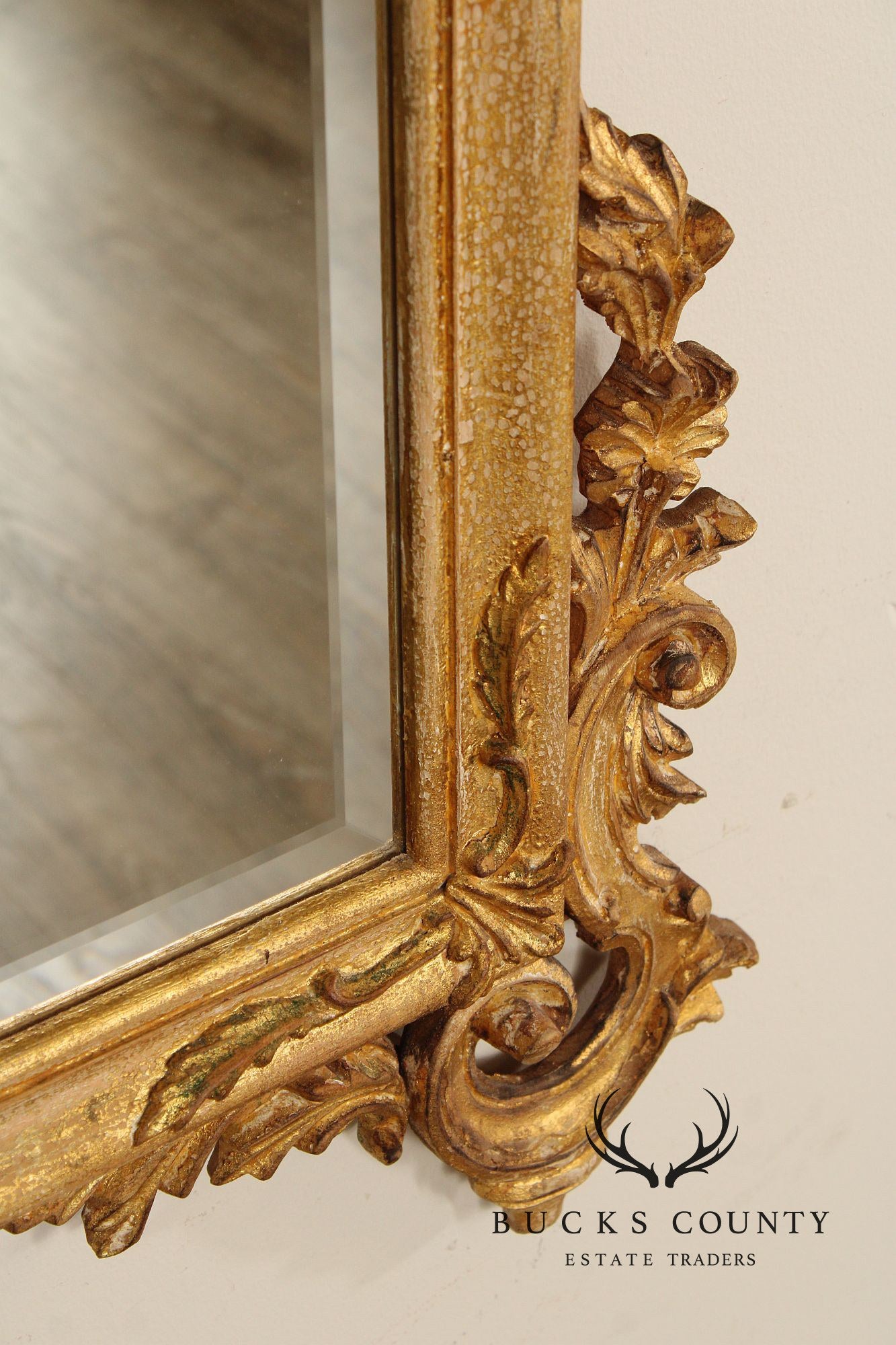 Louis J. Solomon French Louis XV Style Giltwood Mirror