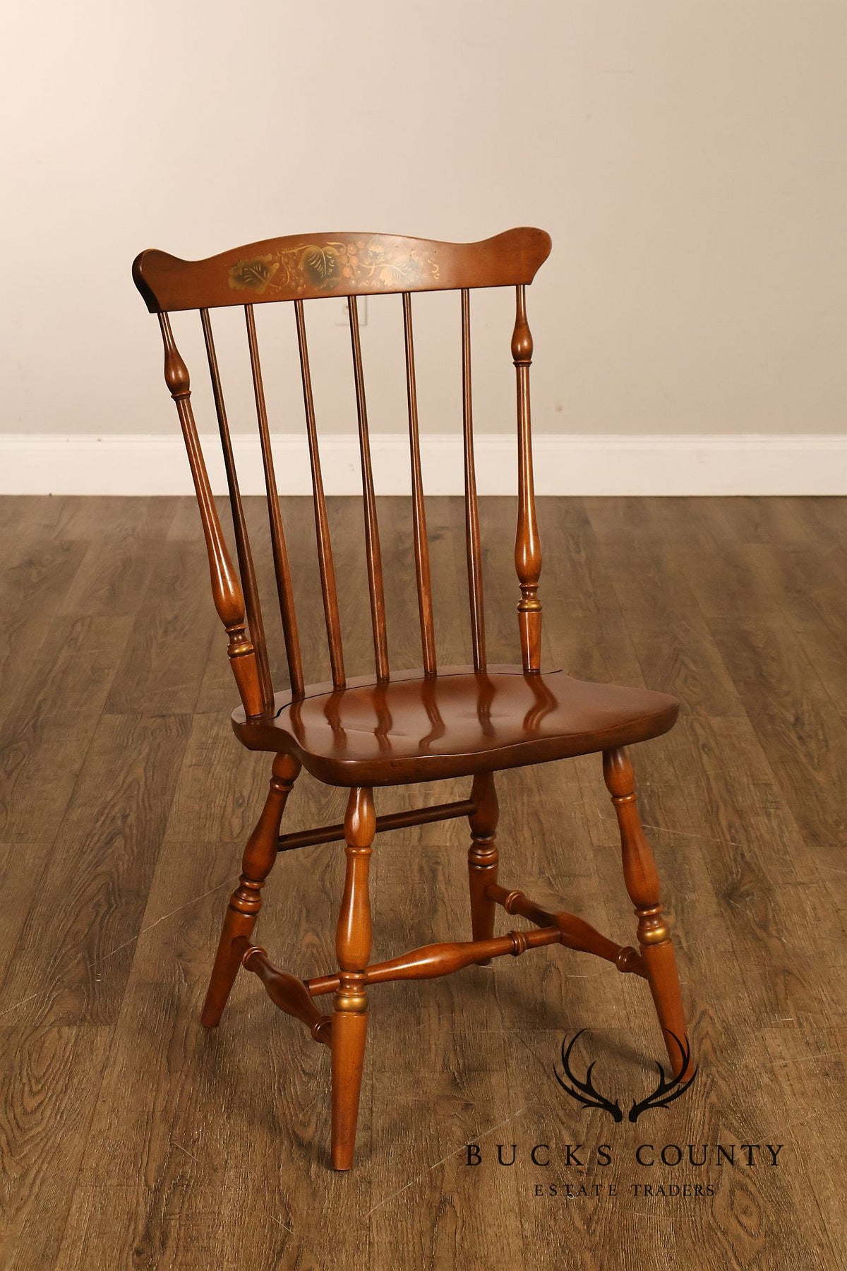 L. Hitchcock Set Of 4 Fan-Back Windsor Side Dining Chairs