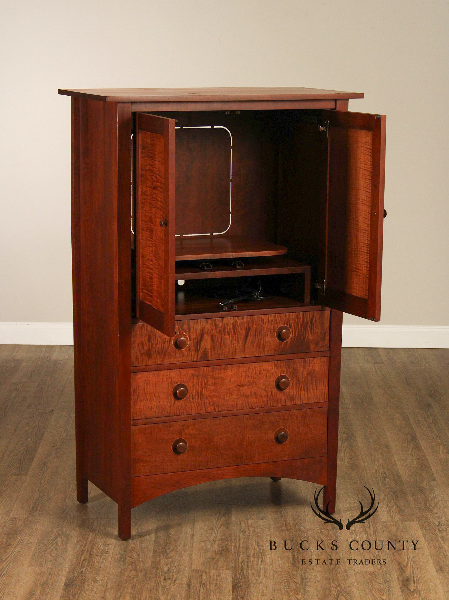 Stickley Mission Collection Harvey Ellis Cherry Door Chest