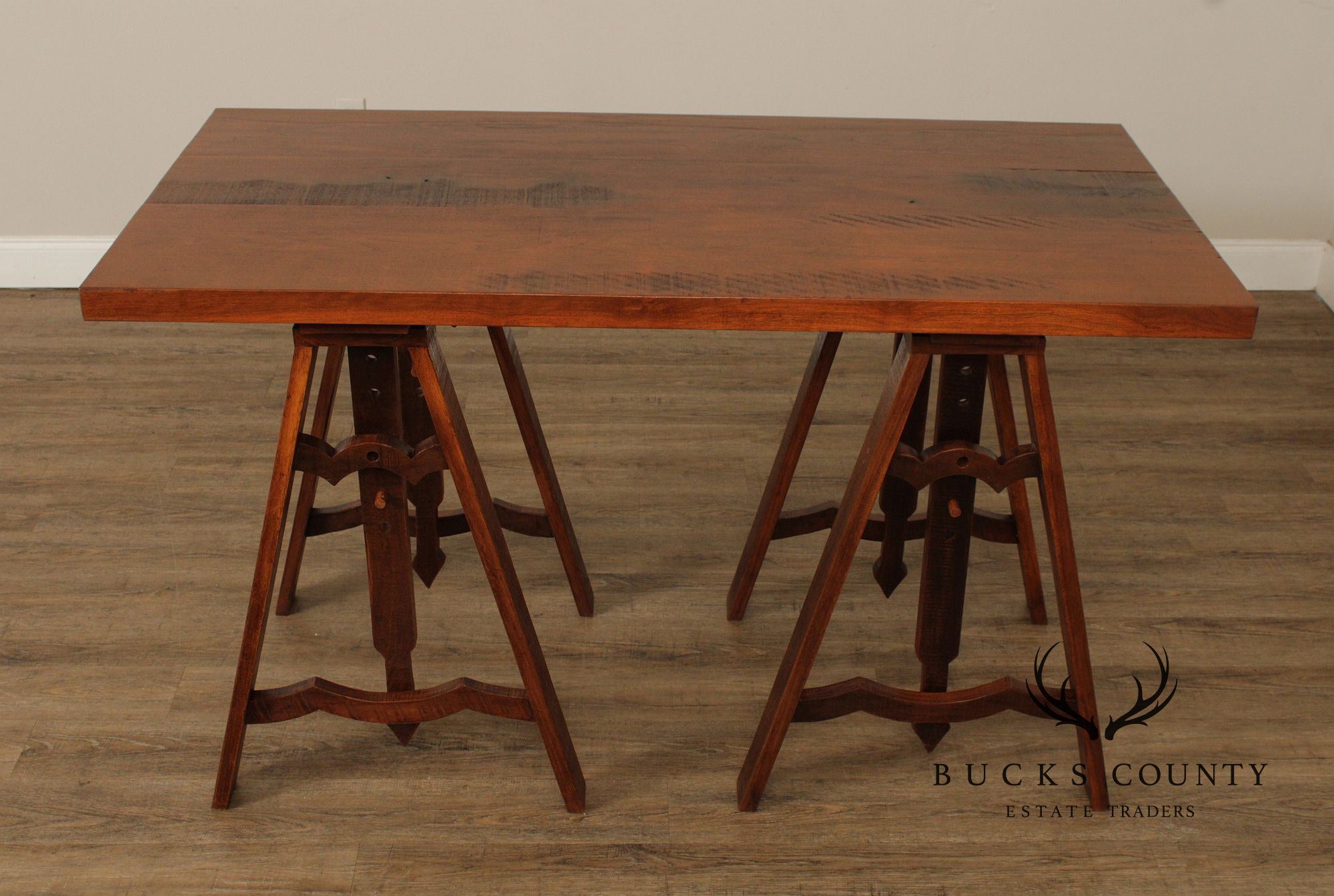 Industrial Style Sawhorse Work Table