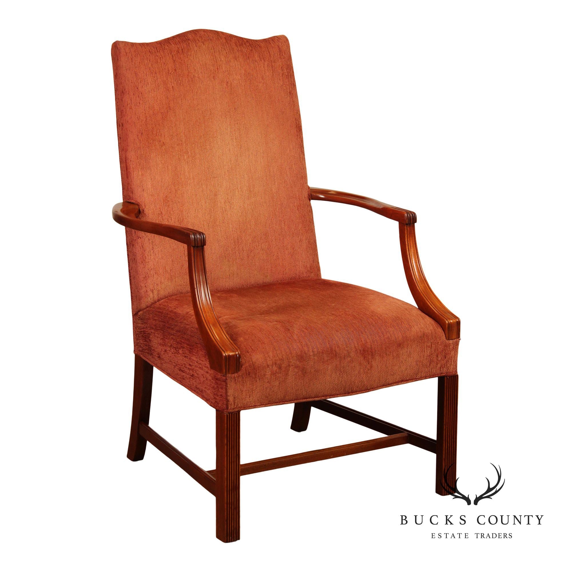 Councill Carved Mahogany Martha Washington Chair