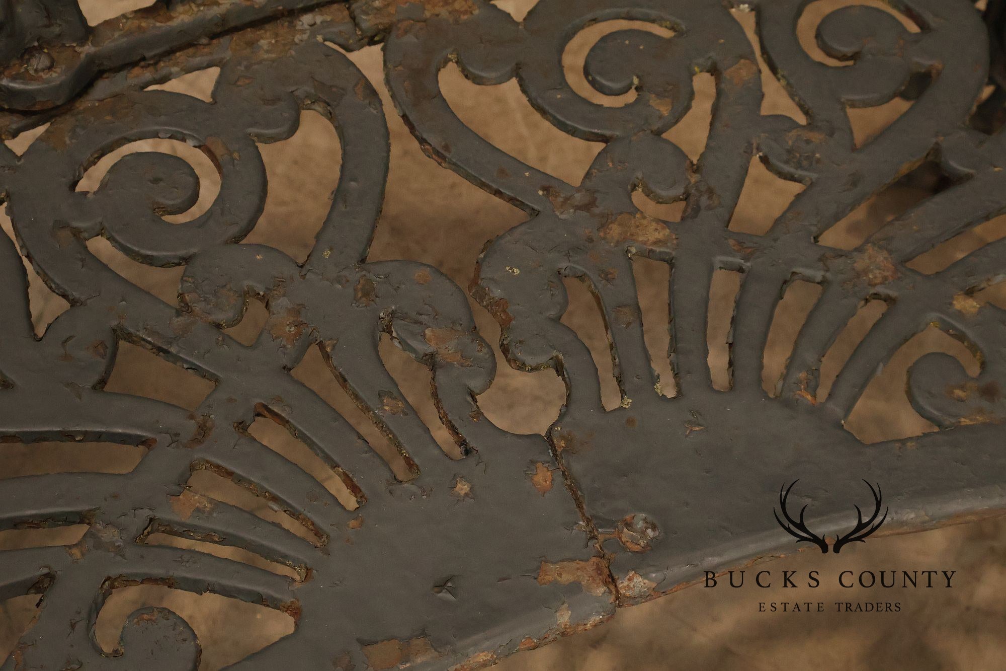 Antique Victorian Cast Iron Garden Bench