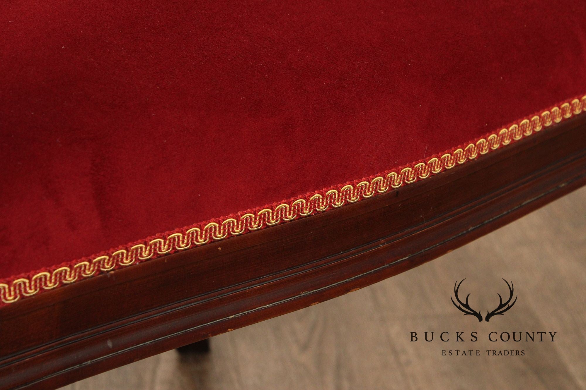 French Empire Style Pair of Mahogany Armchairs