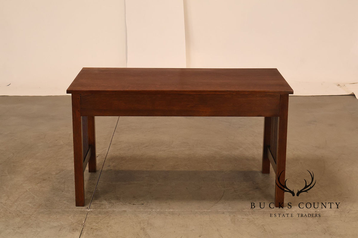 Stickley Mission Collection Oak Spindle Writing Desk